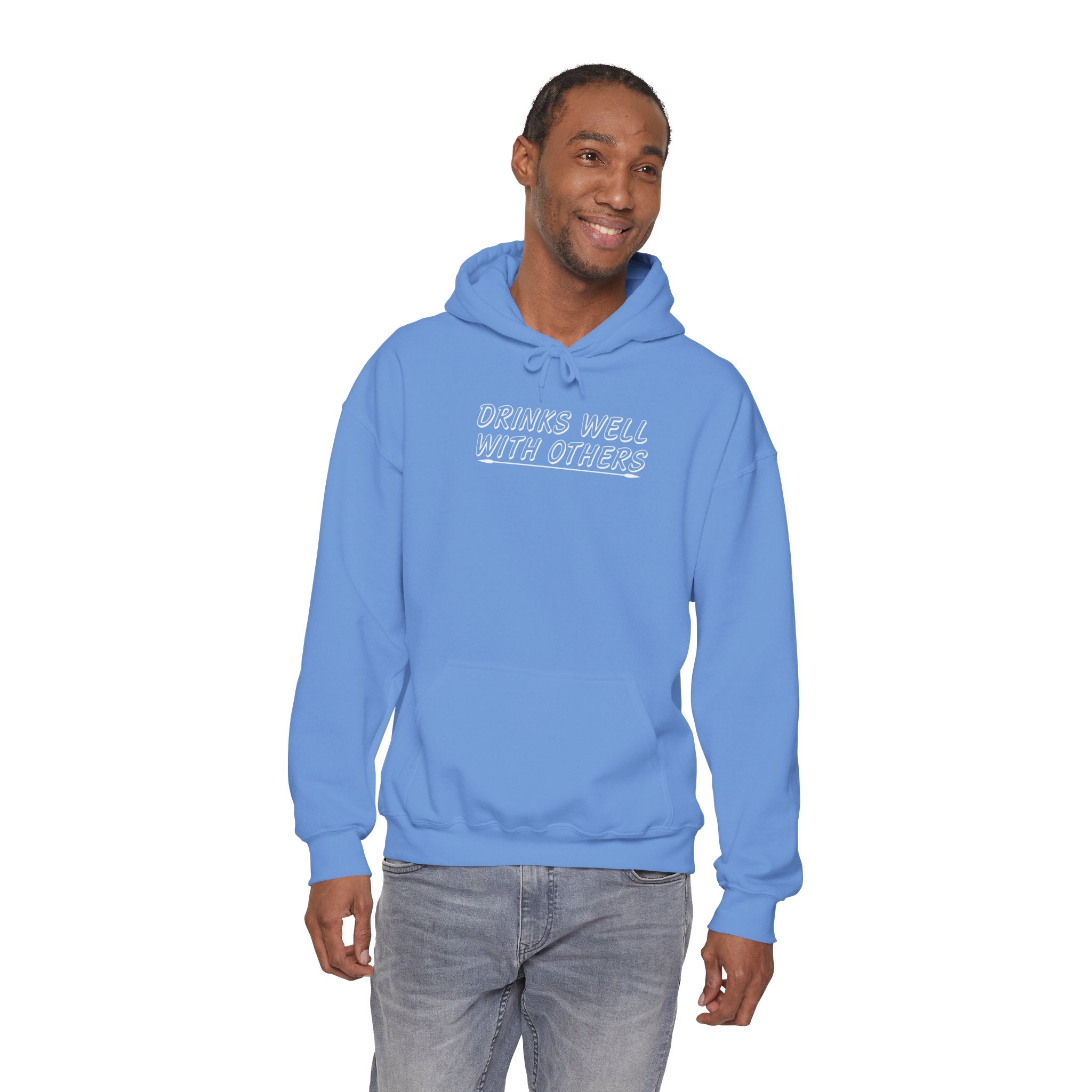'Drinks Well With Others' Unisex Hoodie Sweatshirt