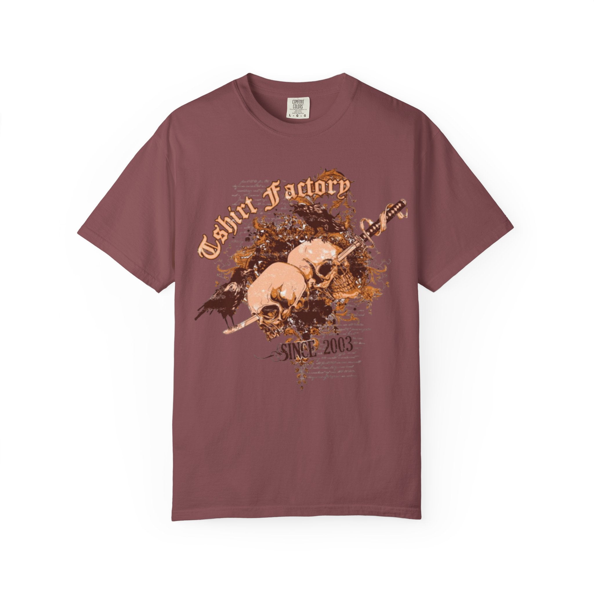 Skull & Raven Graphic Tee — Urban Glory Vintage Rock T-Shirt