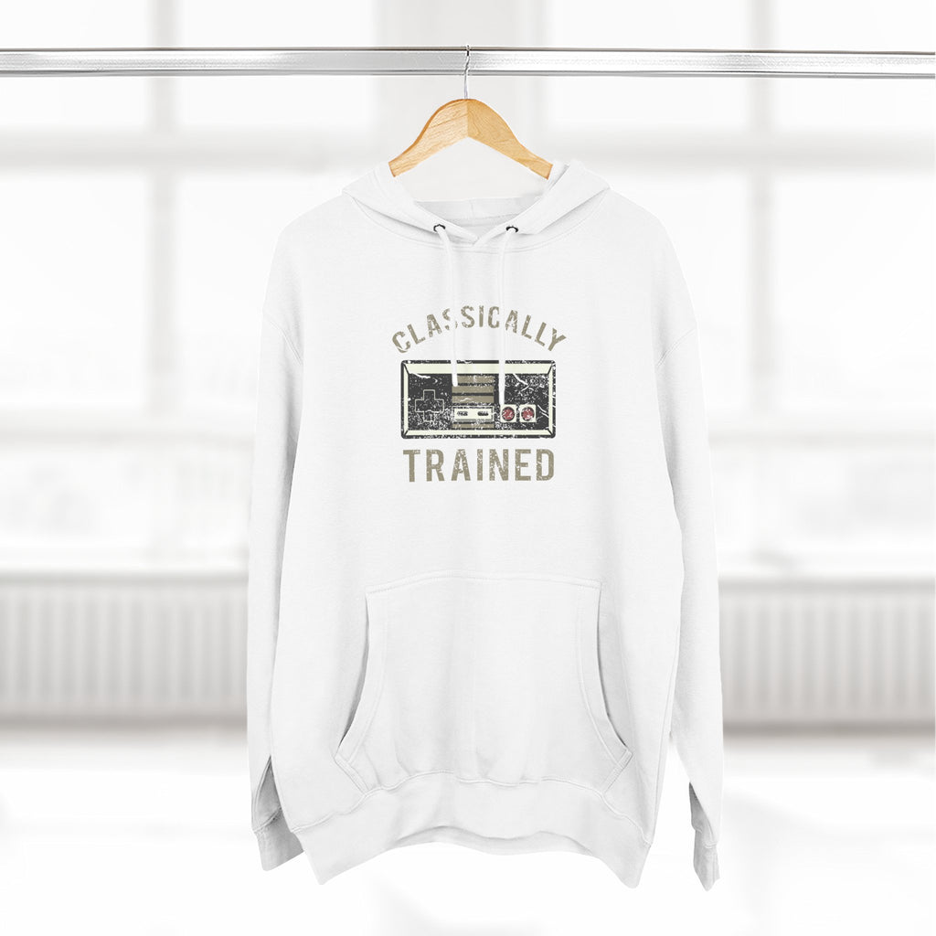 Gamer Fleece Hoodie - Classically Trained, Cozy Sweatshirt Gift