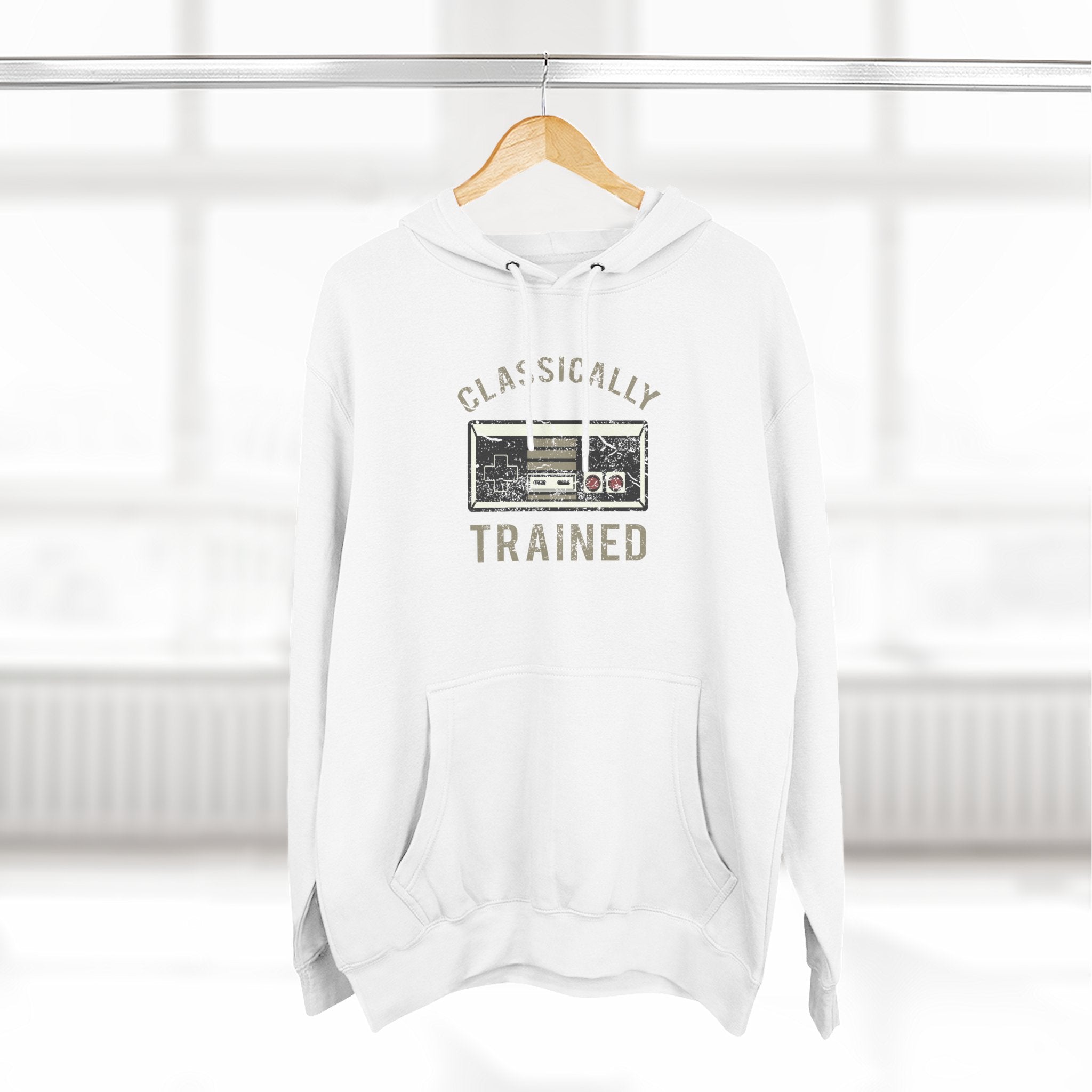 Gamer Fleece Hoodie - Classically Trained, Cozy Sweatshirt Gift