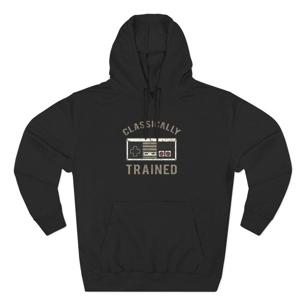 Gamer Fleece Hoodie - Classically Trained, Cozy Sweatshirt Gift