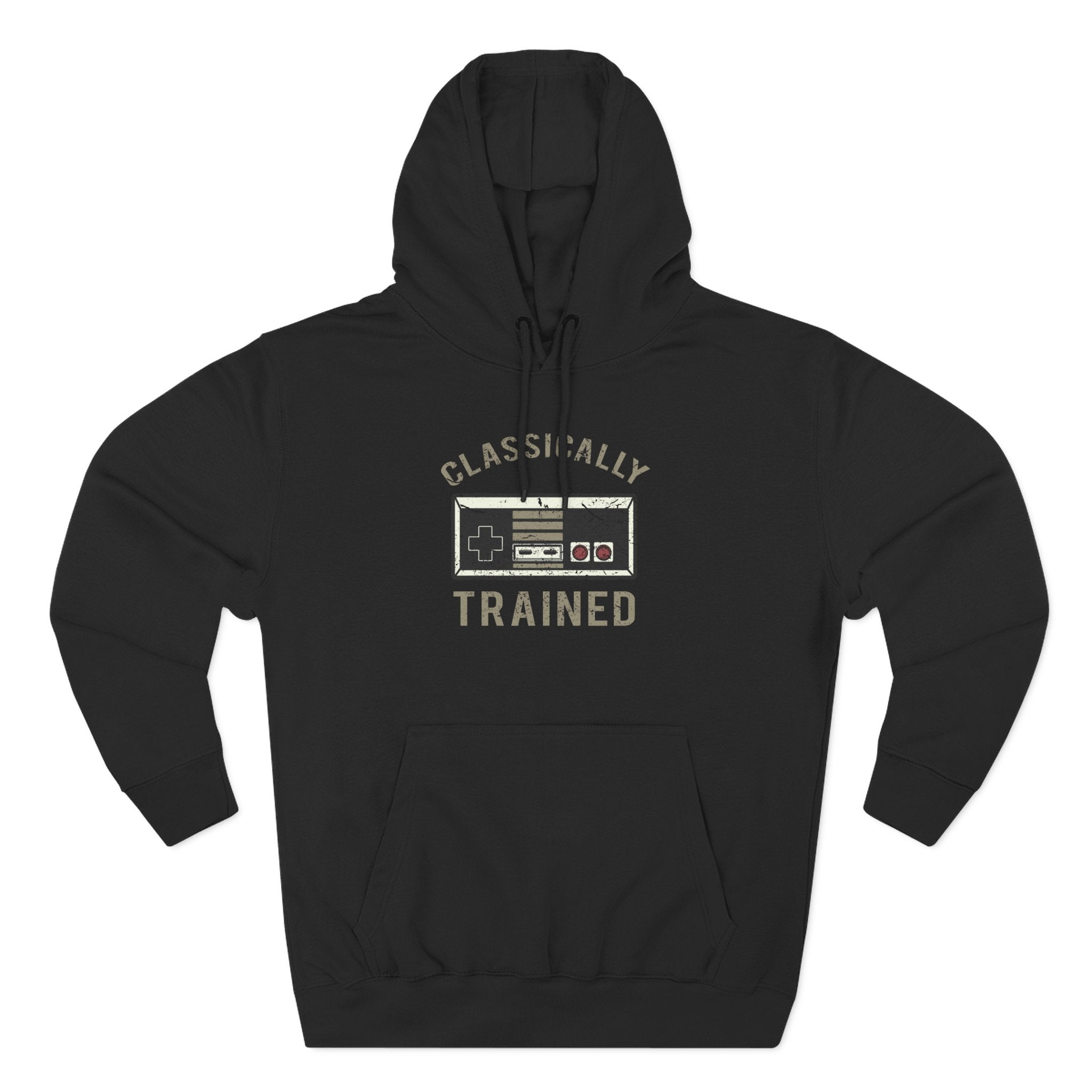 Gamer Fleece Hoodie - Classically Trained, Cozy Sweatshirt Gift