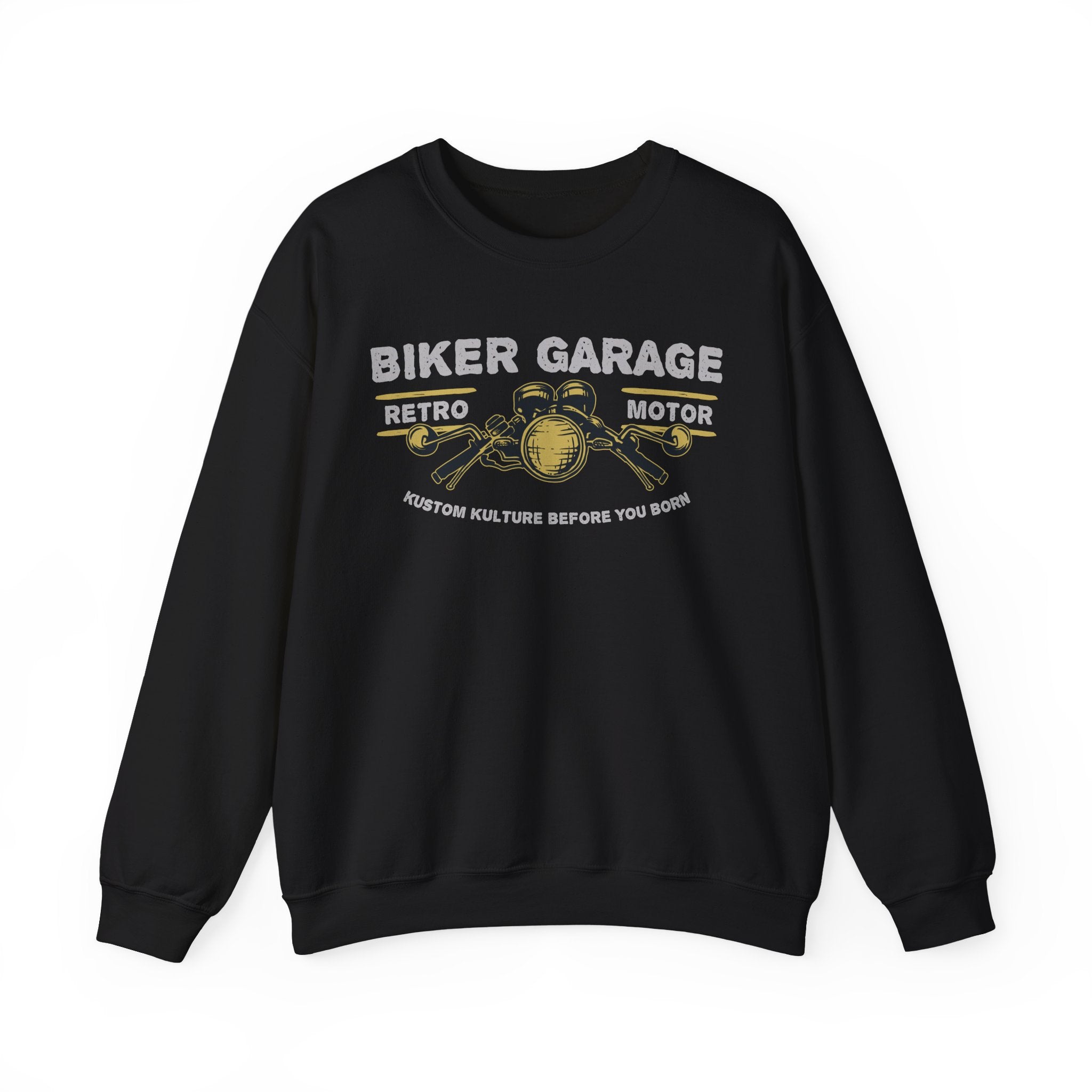 Vintage Biker Garage Sweatshirt | Retro Motor Crewneck