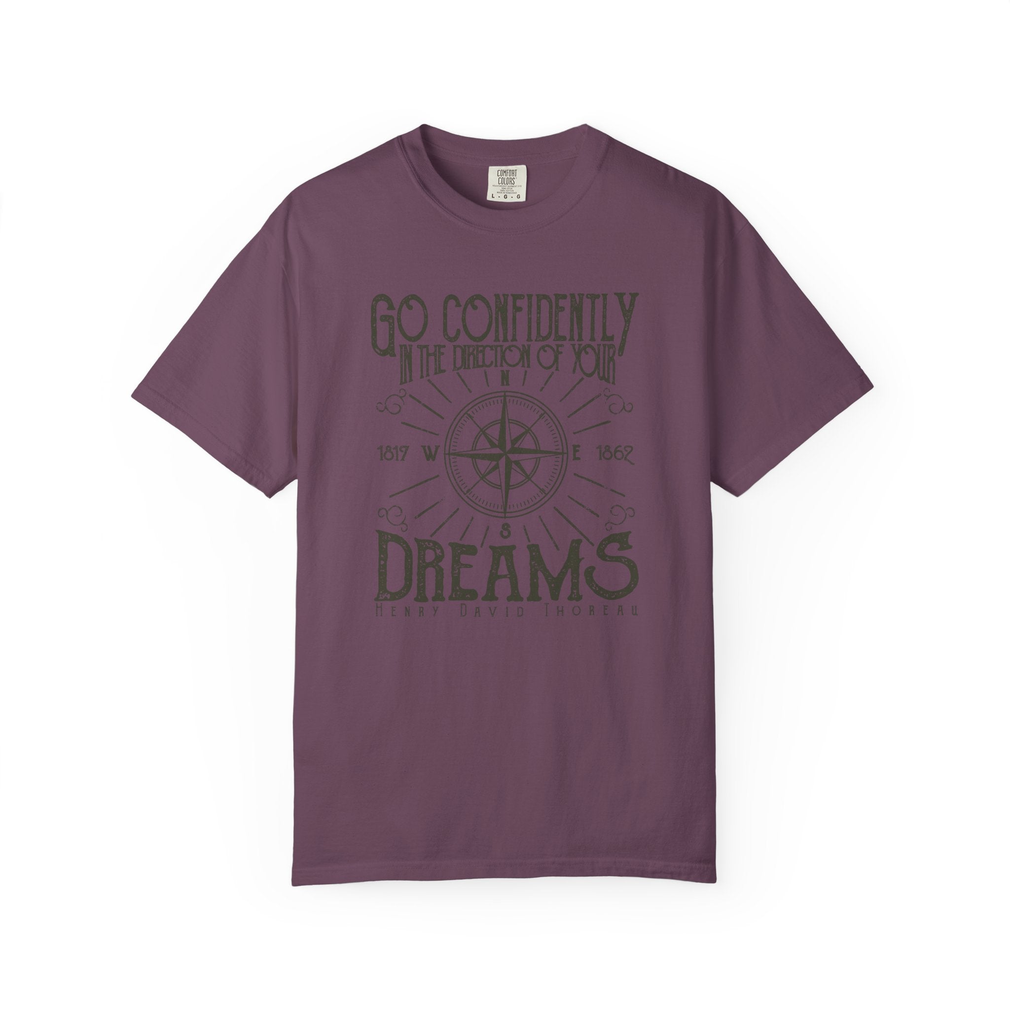 Inspirational T-shirt, Go Confidently in the Direction of Your Dreams Tee, Unisex Motivational Shirt