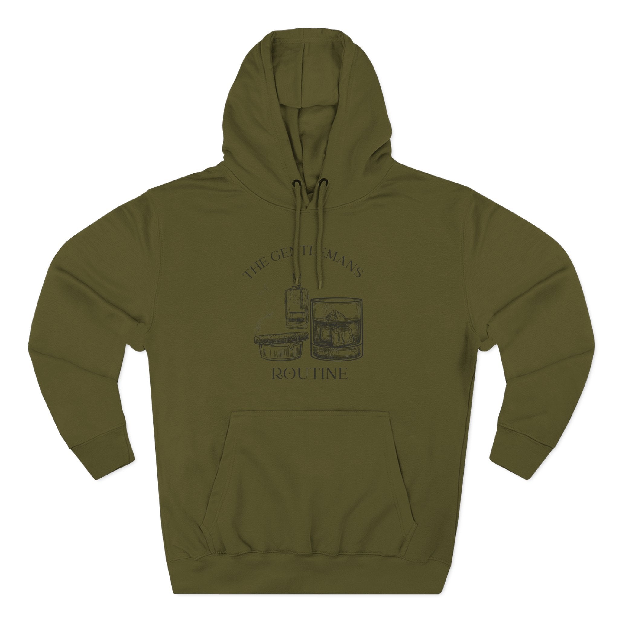 The Gentleman's Routine Cigar & Whiskey Cozy Fleece Hoodie