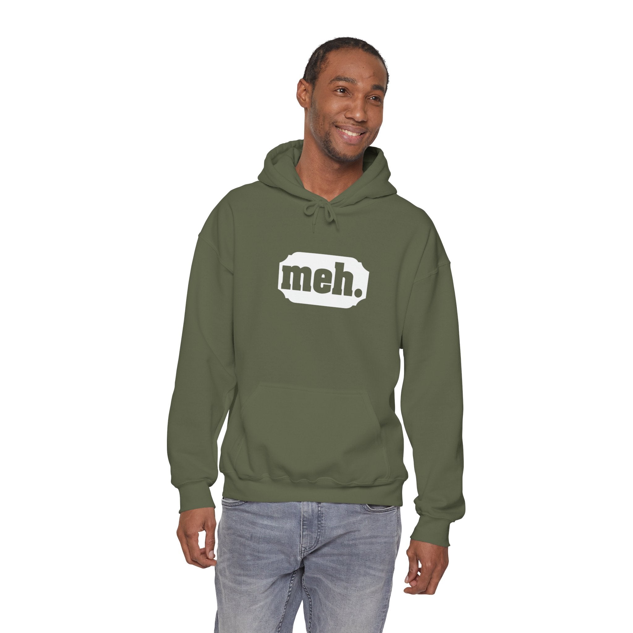 "Meh" Hoodie for Laid-Back Causal Outfit