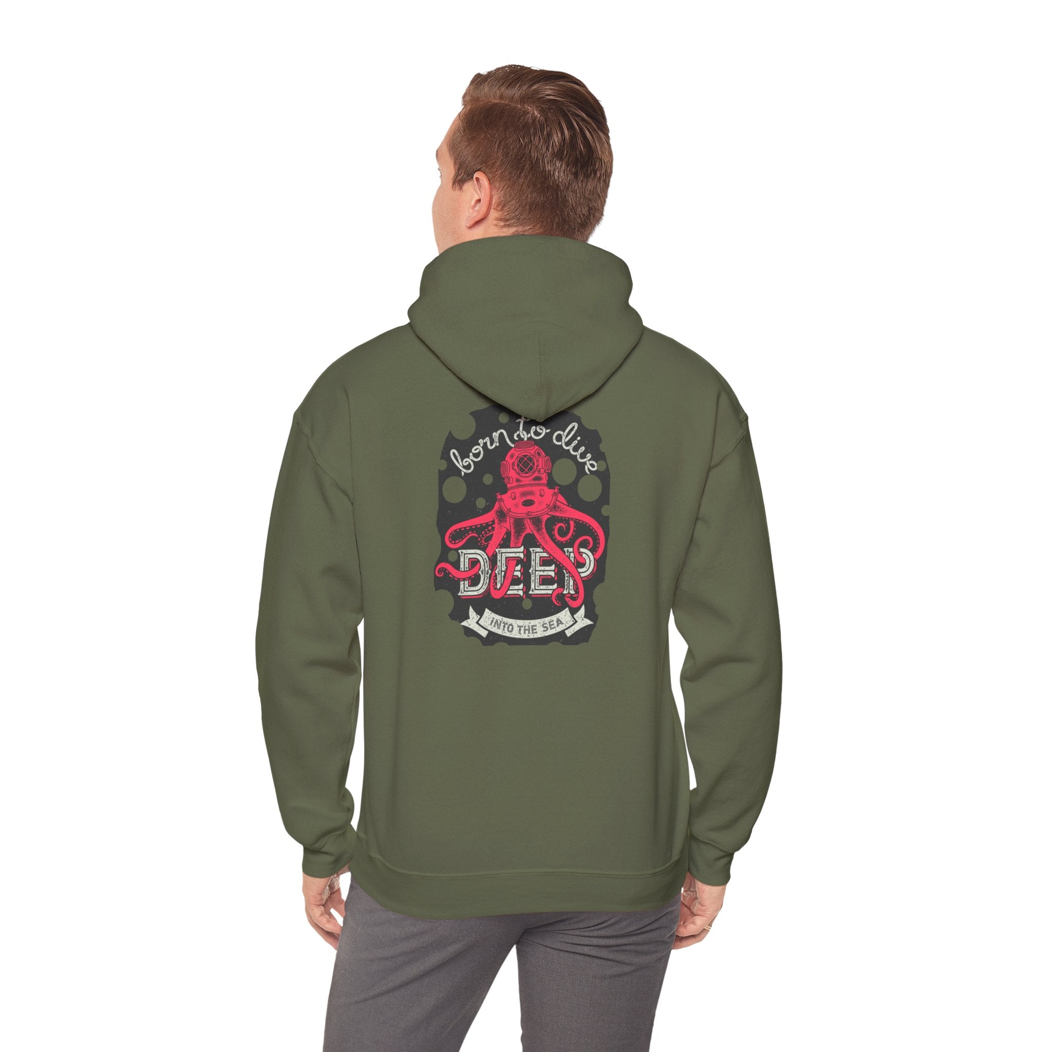 Adult Hoodie Deep Dive Octopus-Themed Hoodie