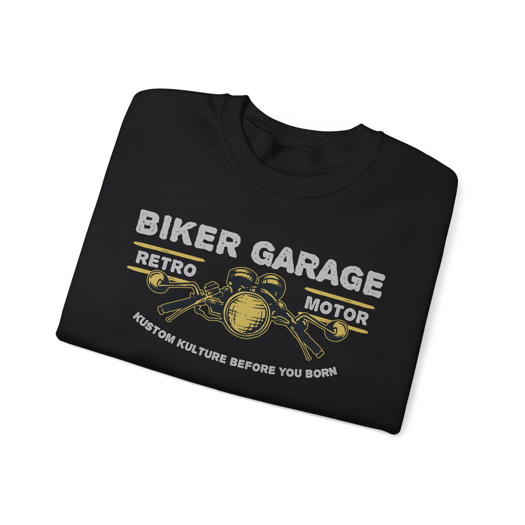 Vintage Biker Garage Sweatshirt | Retro Motor Crewneck