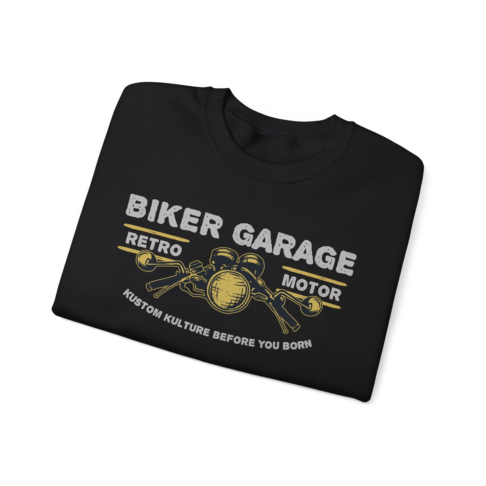 Vintage Biker Garage Sweatshirt | Retro Motor Crewneck