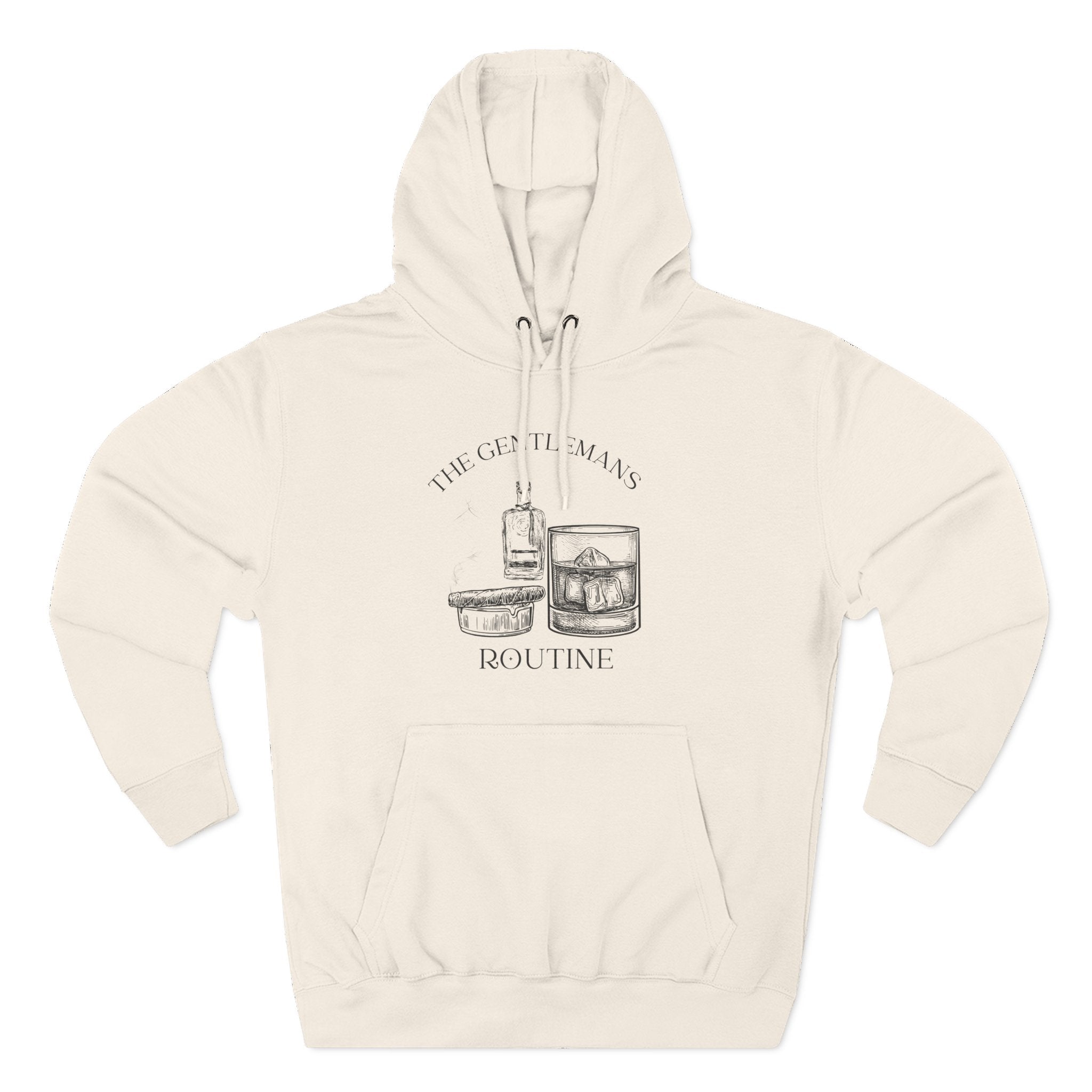 The Gentleman's Routine Cigar & Whiskey Cozy Fleece Hoodie
