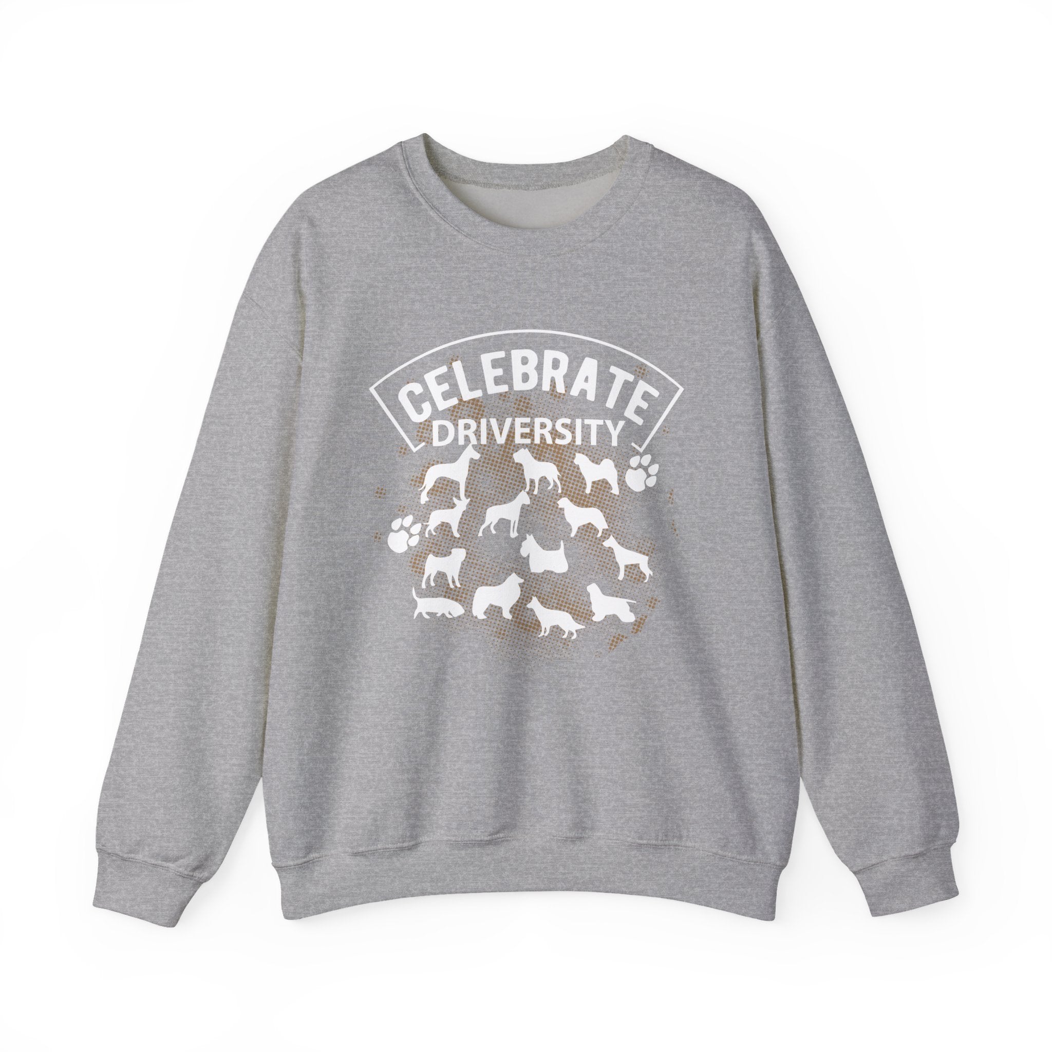 Celebrate Diversity Dog Breeds Crewneck Sweatshirt
