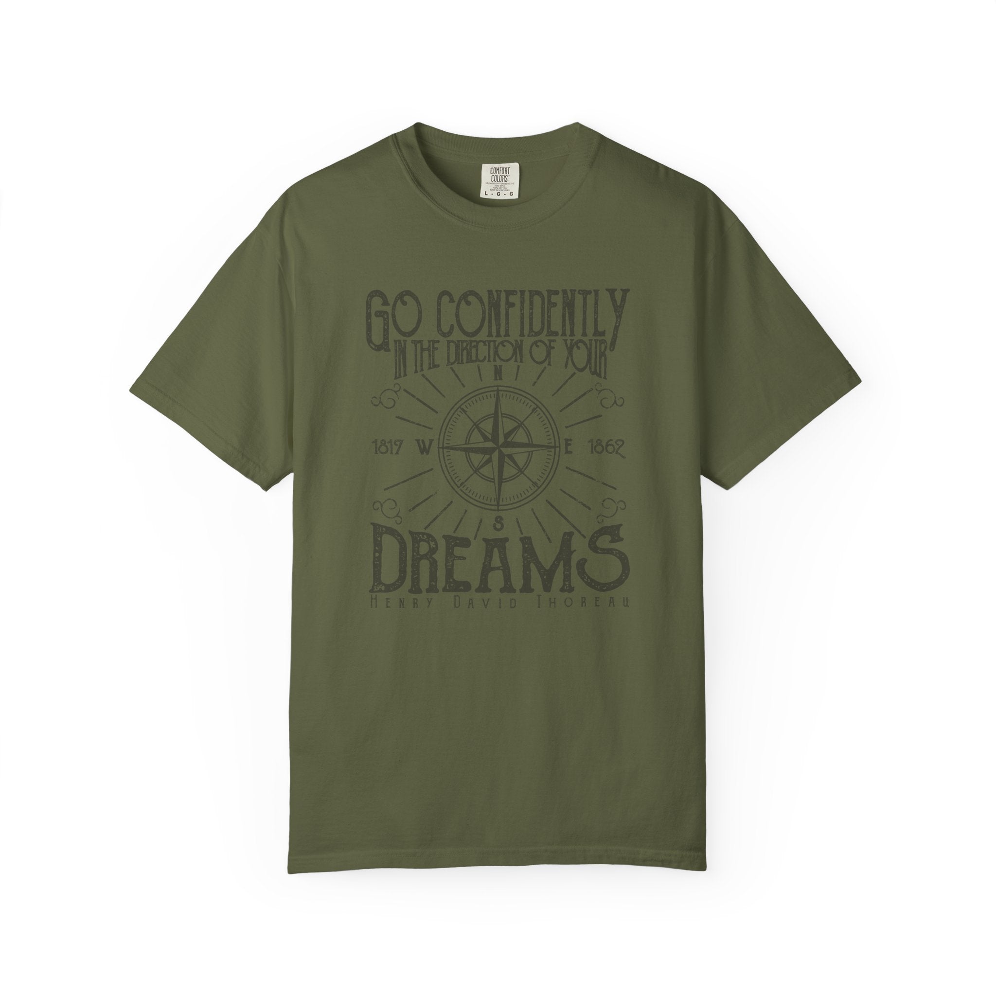 Inspirational T-shirt, Go Confidently in the Direction of Your Dreams Tee, Unisex Motivational Shirt