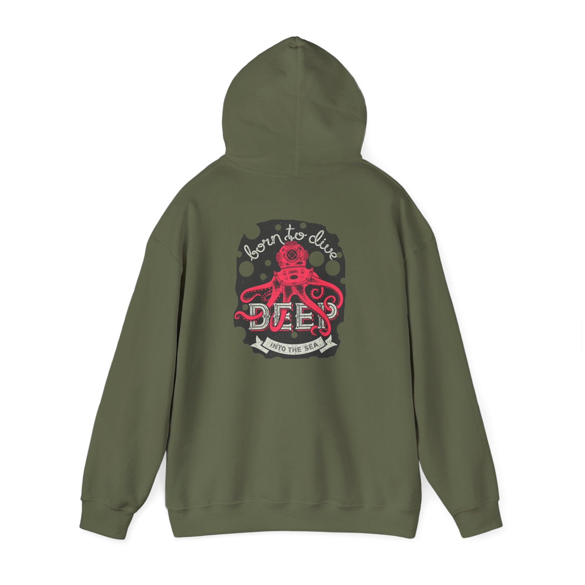 Adult Hoodie Deep Dive Octopus-Themed Hoodie
