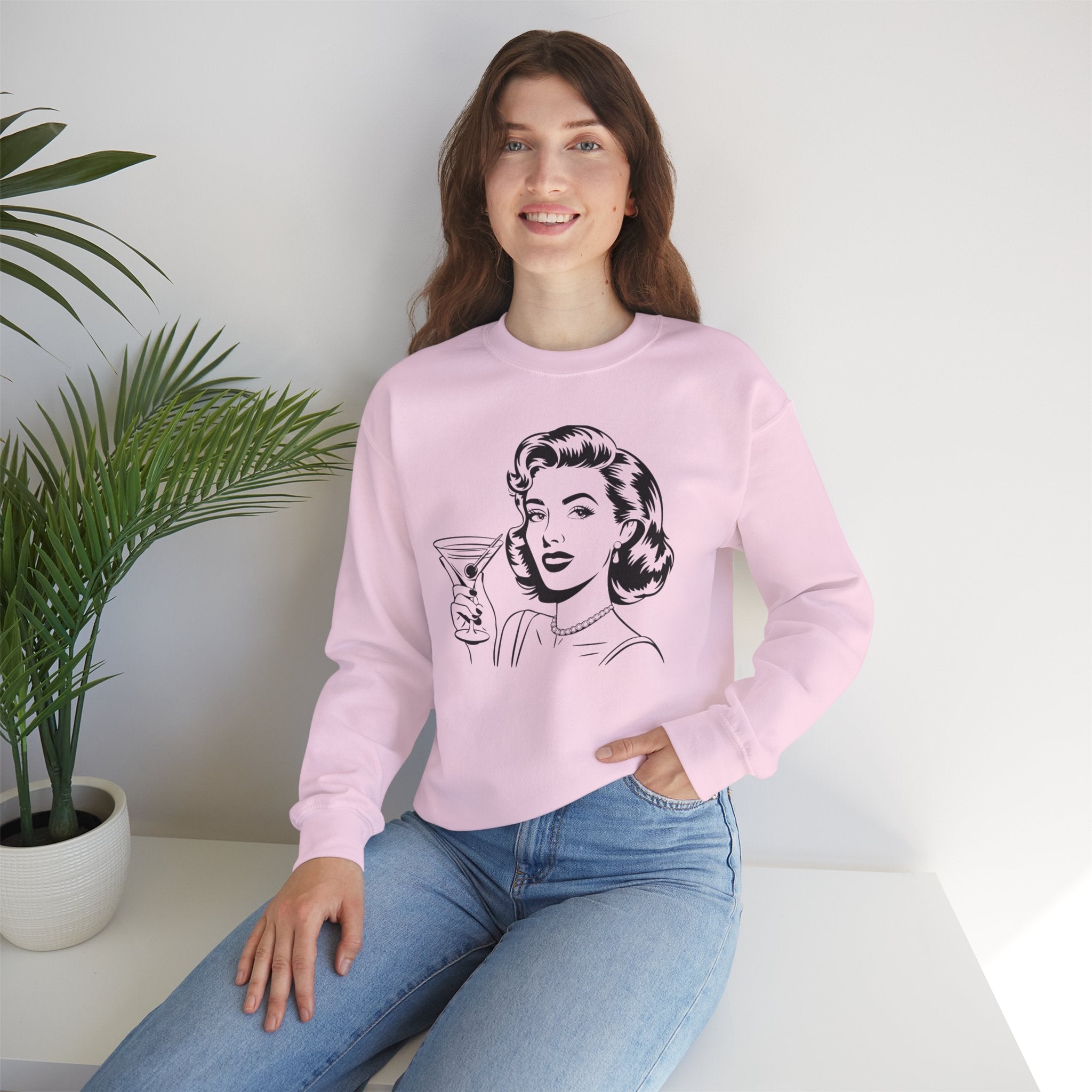 Glamour Girl Crewneck Sweatshirt Vintage Style