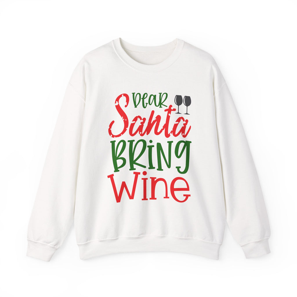 Dear Santa Bring Wine Sweatshirt