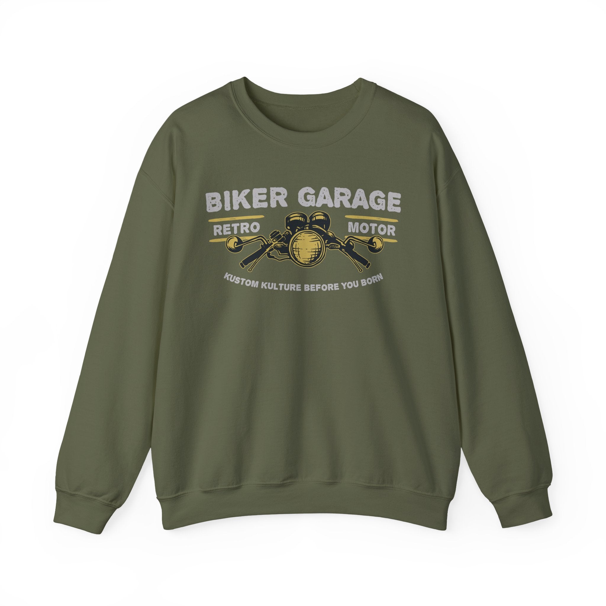 Vintage Biker Garage Sweatshirt | Retro Motor Crewneck