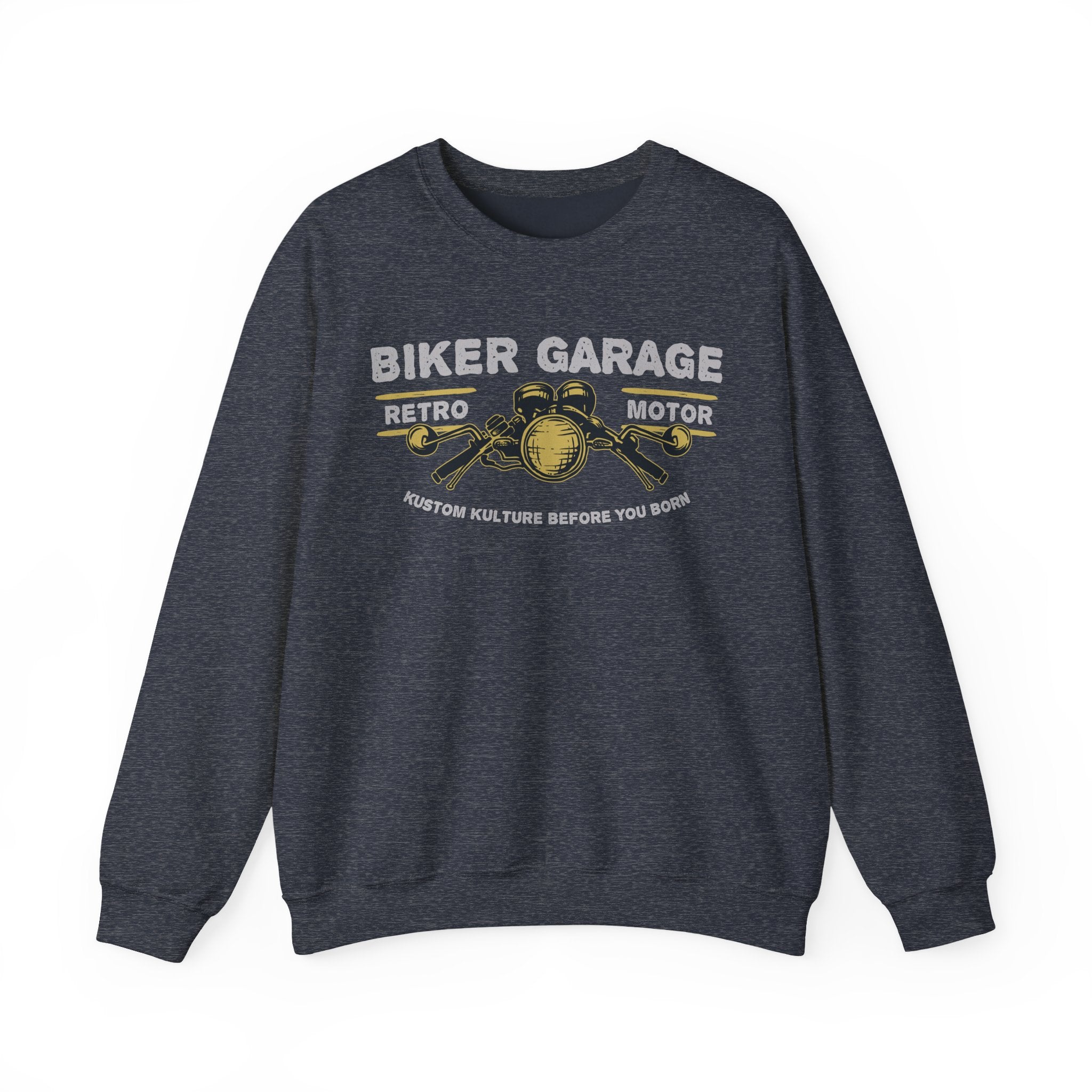 Vintage Biker Garage Sweatshirt | Retro Motor Crewneck