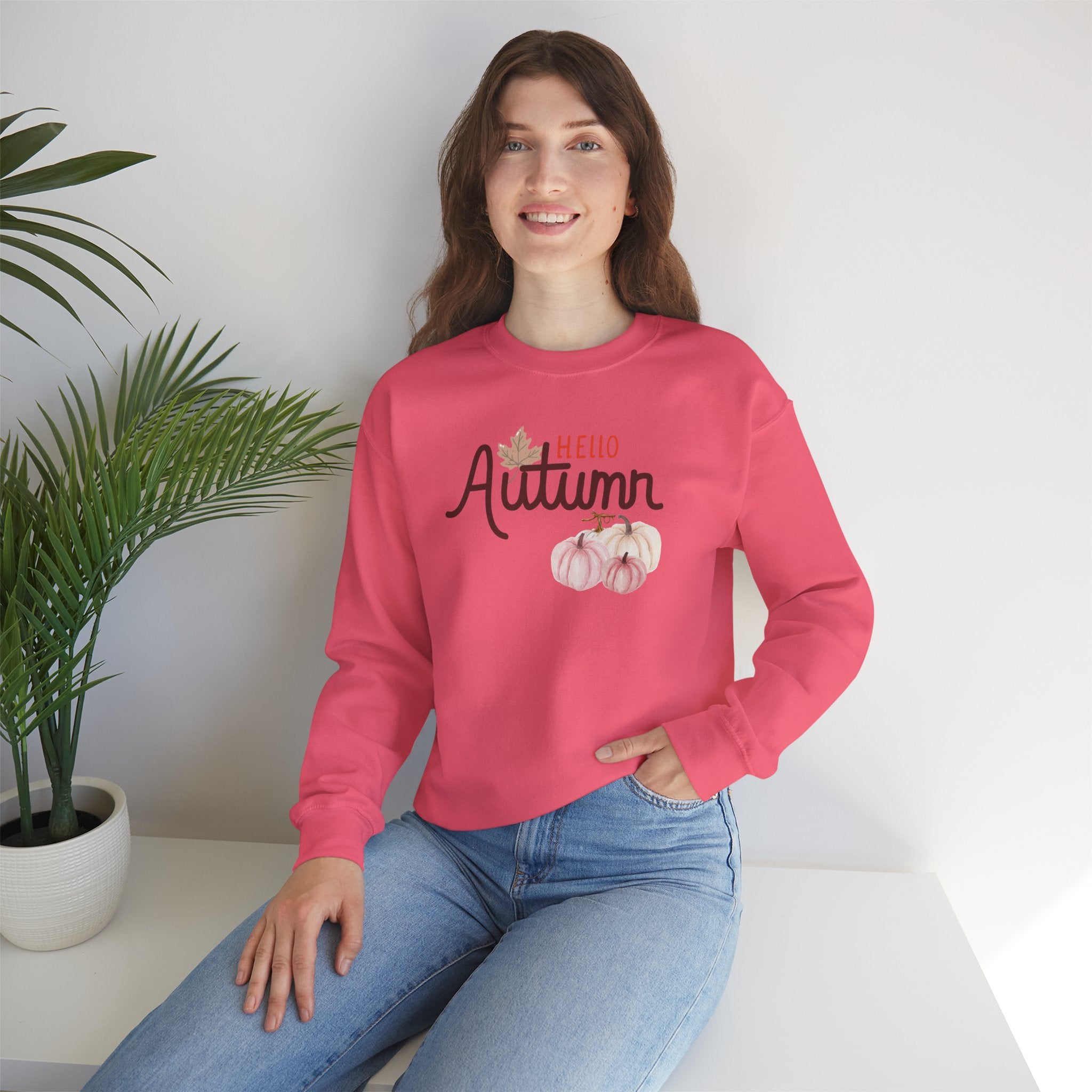Hello Autumn Heavy Crewneck Sweatshirt