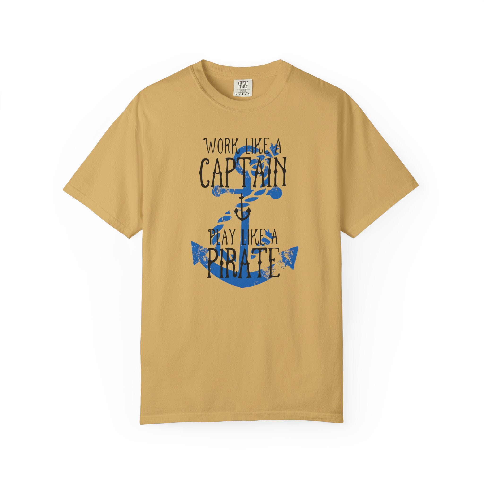 Work Like A Captain T-Shirt | MensWear Tee, Gift for Him, Saltlife Gift, Casual Wear, Coastal Style