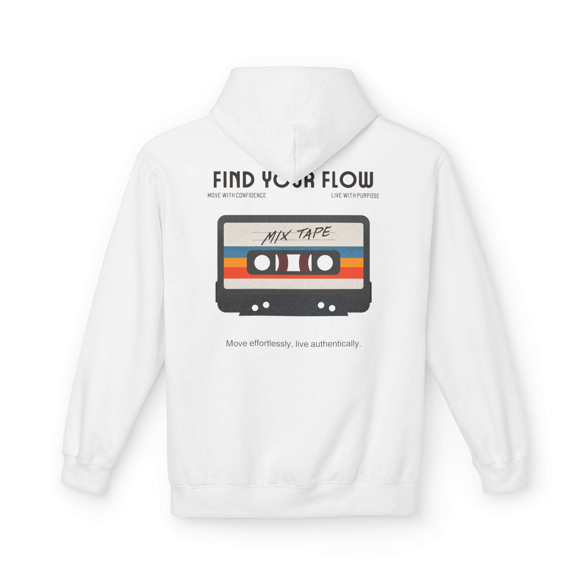 Find Your Flow Retro Mix Tape Hoodie