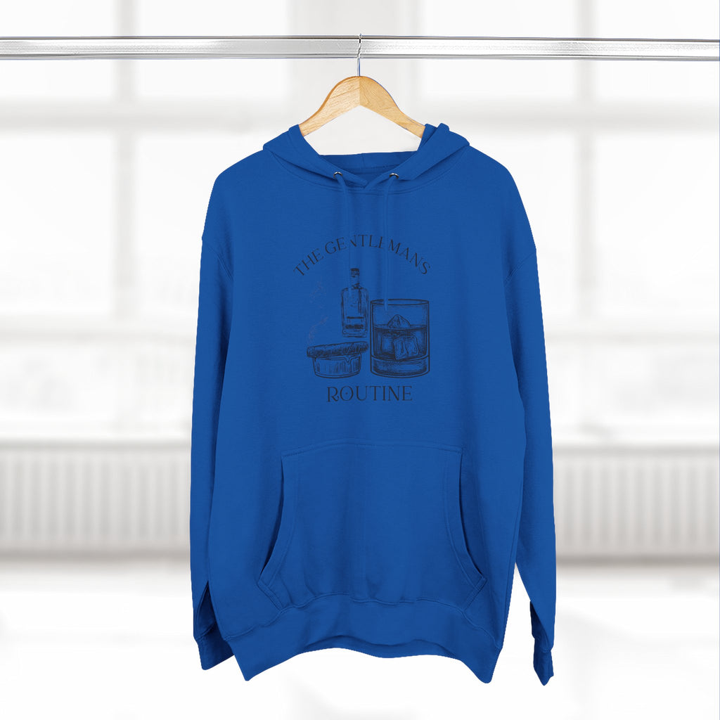 The Gentleman's Routine Cigar & Whiskey Cozy Fleece Hoodie