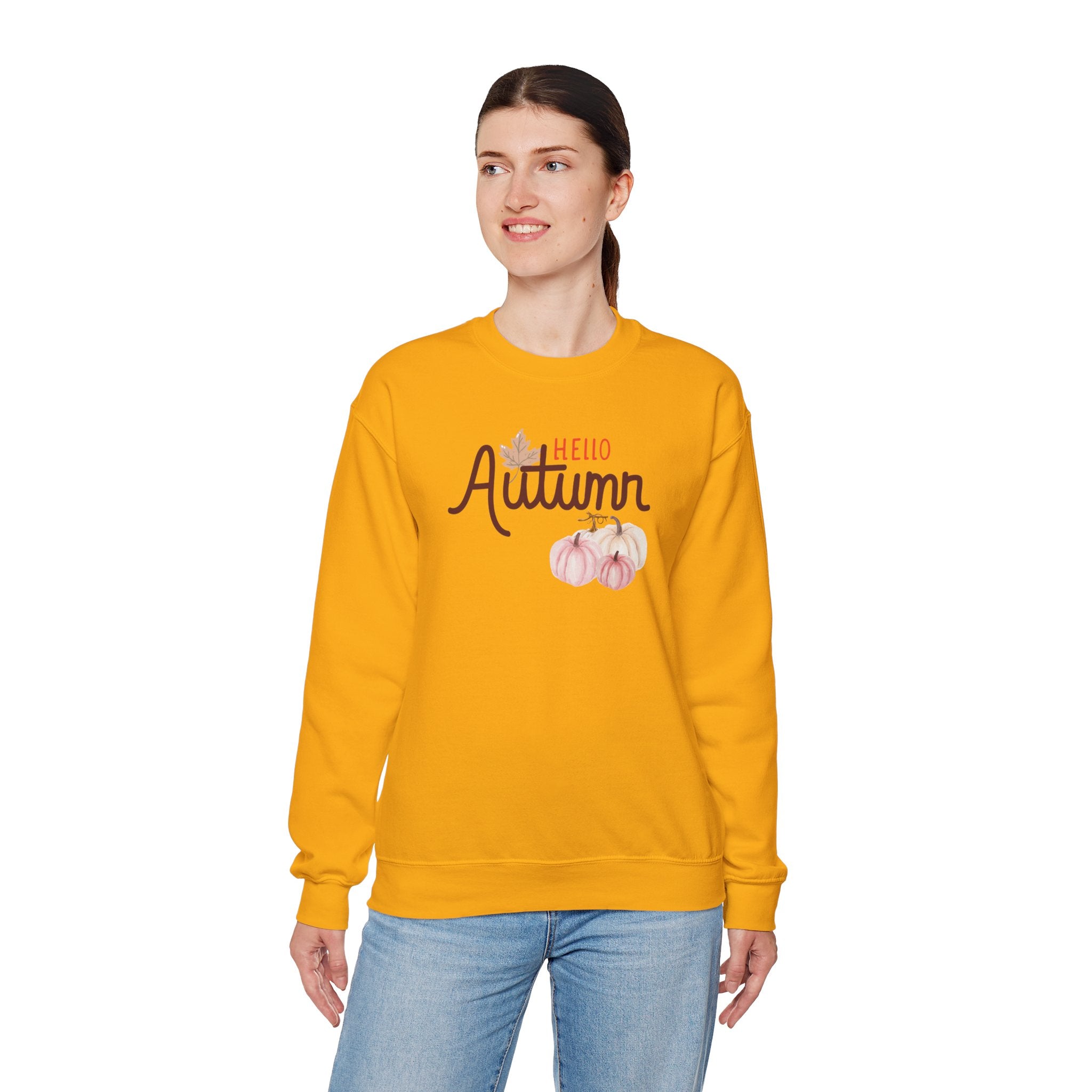 Hello Autumn Heavy Crewneck Sweatshirt
