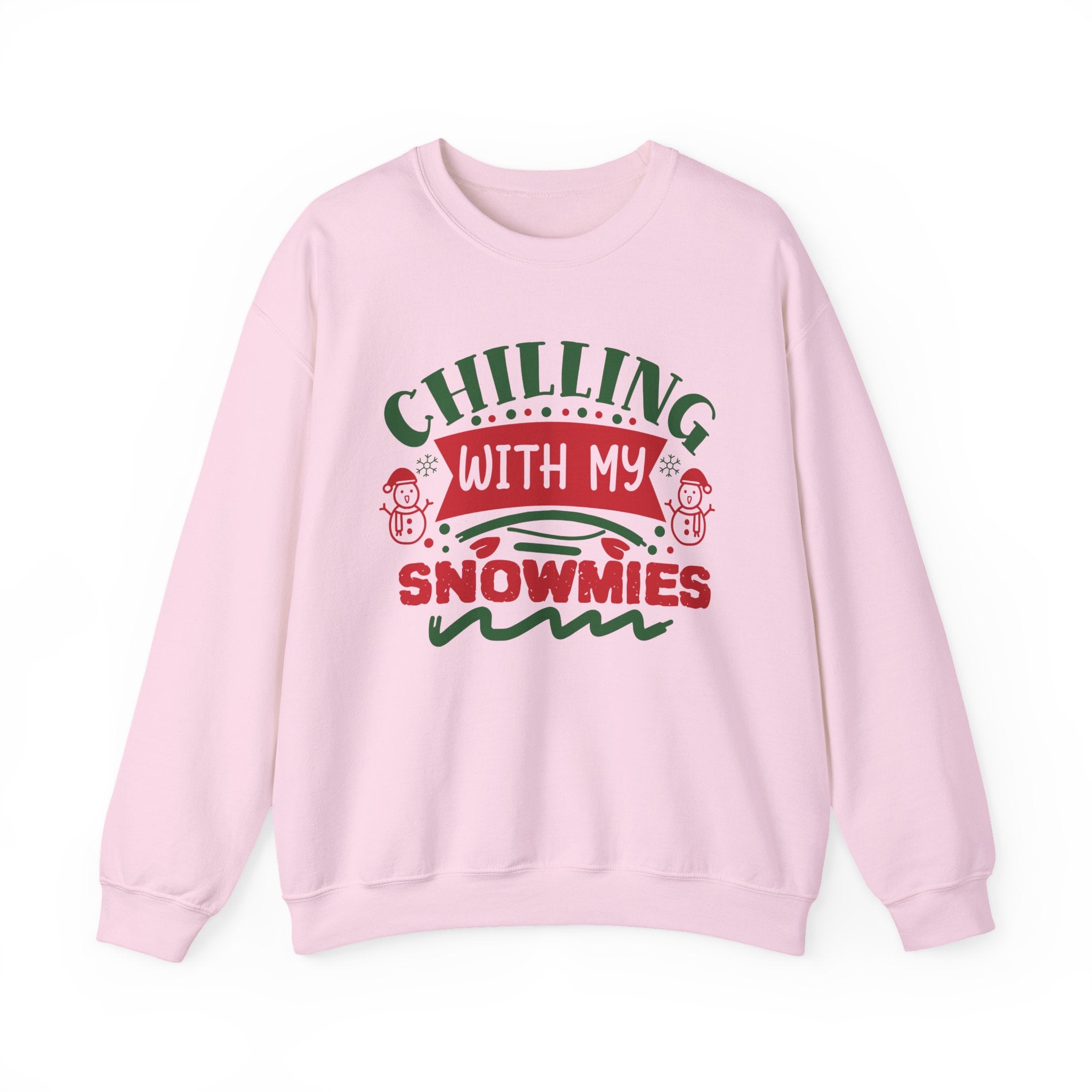 Chilling With My Snowmies Christmas Sweatshirt Holiday Crewneck