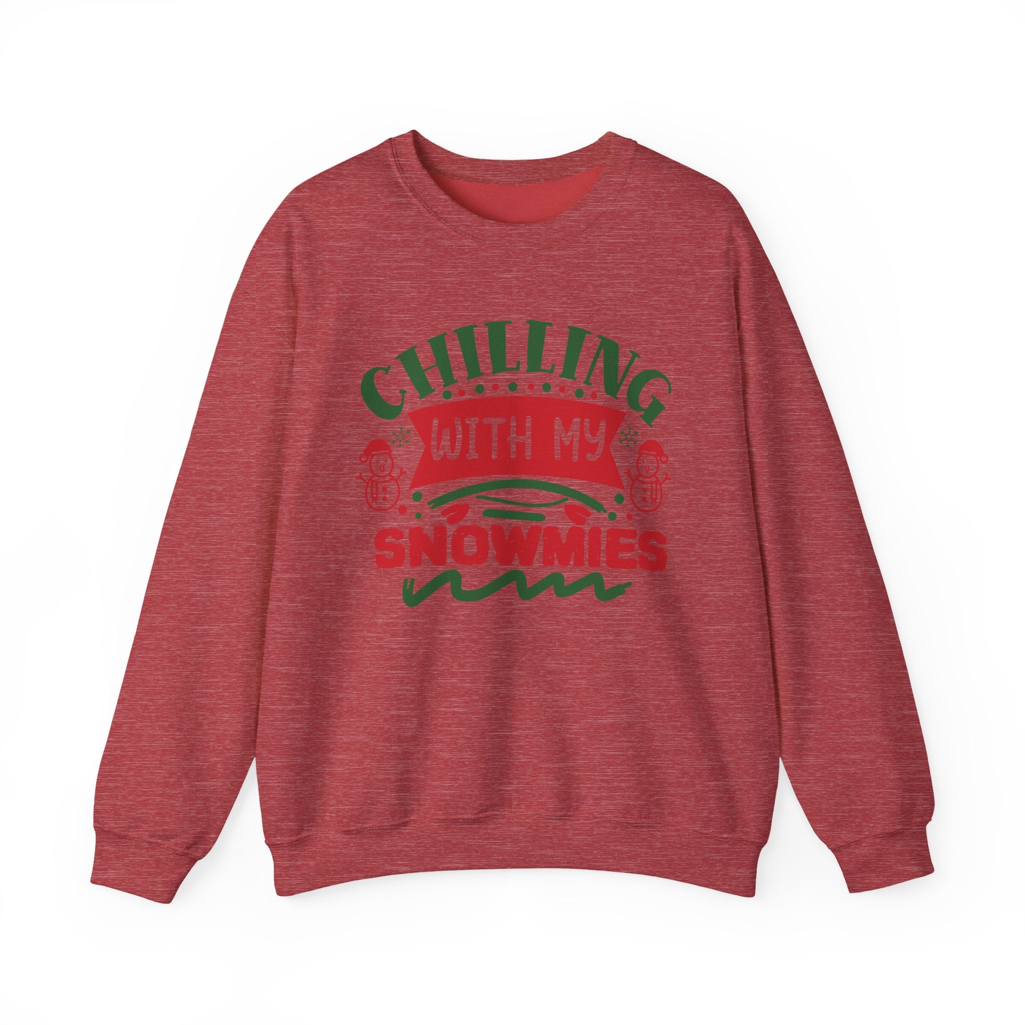 Chilling With My Snowmies Christmas Sweatshirt Holiday Crewneck