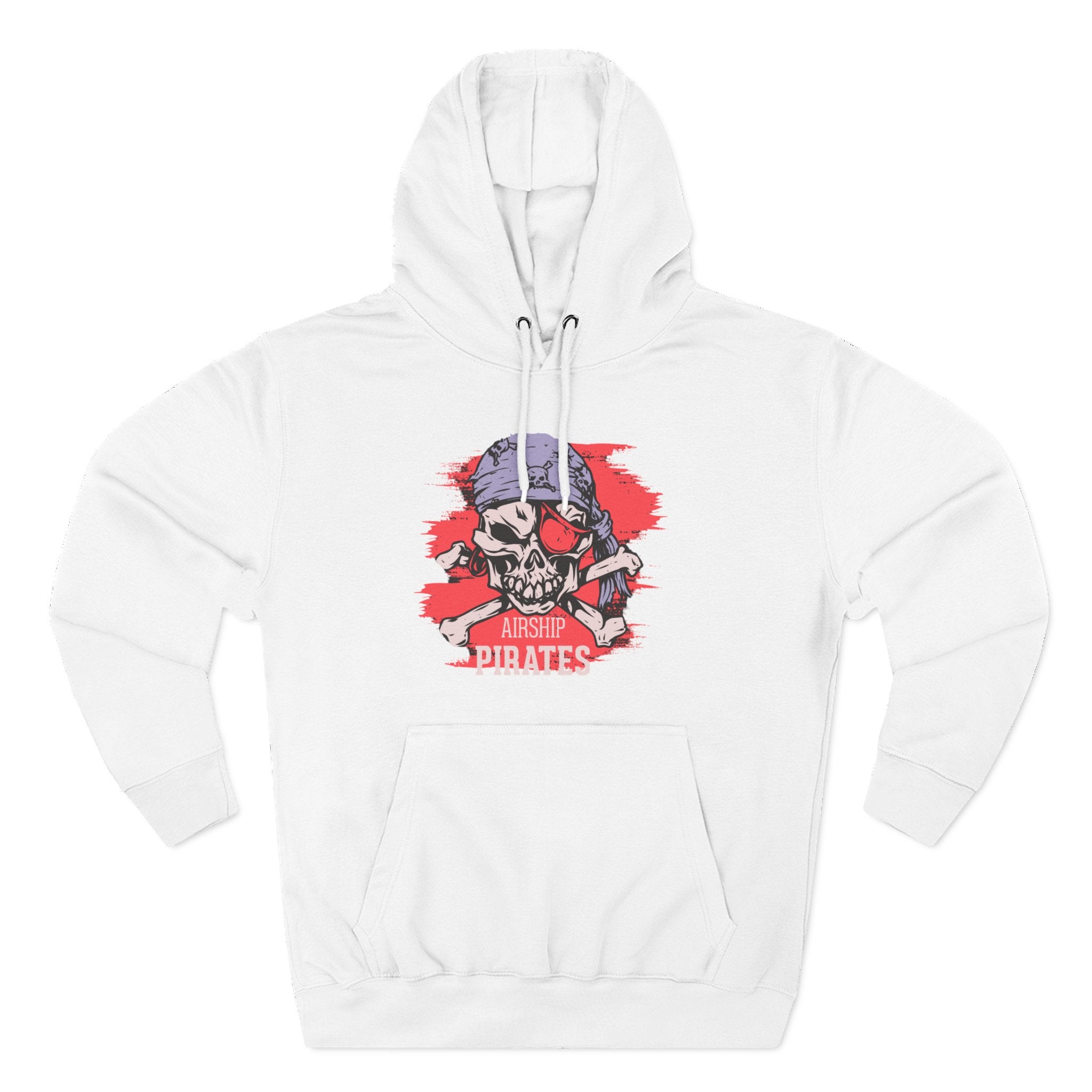 Pirate Skull Hoodie 'Airship Pirates' Graphic Pullover Hoodie