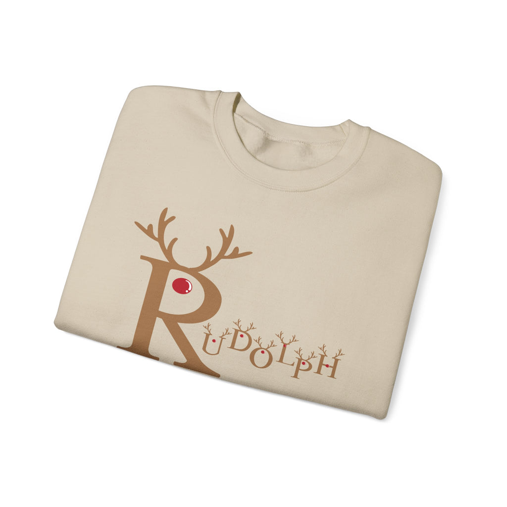 Rudolph "Nose So Bright, Mood So Right" Christmas Crewneck Sweatshirt