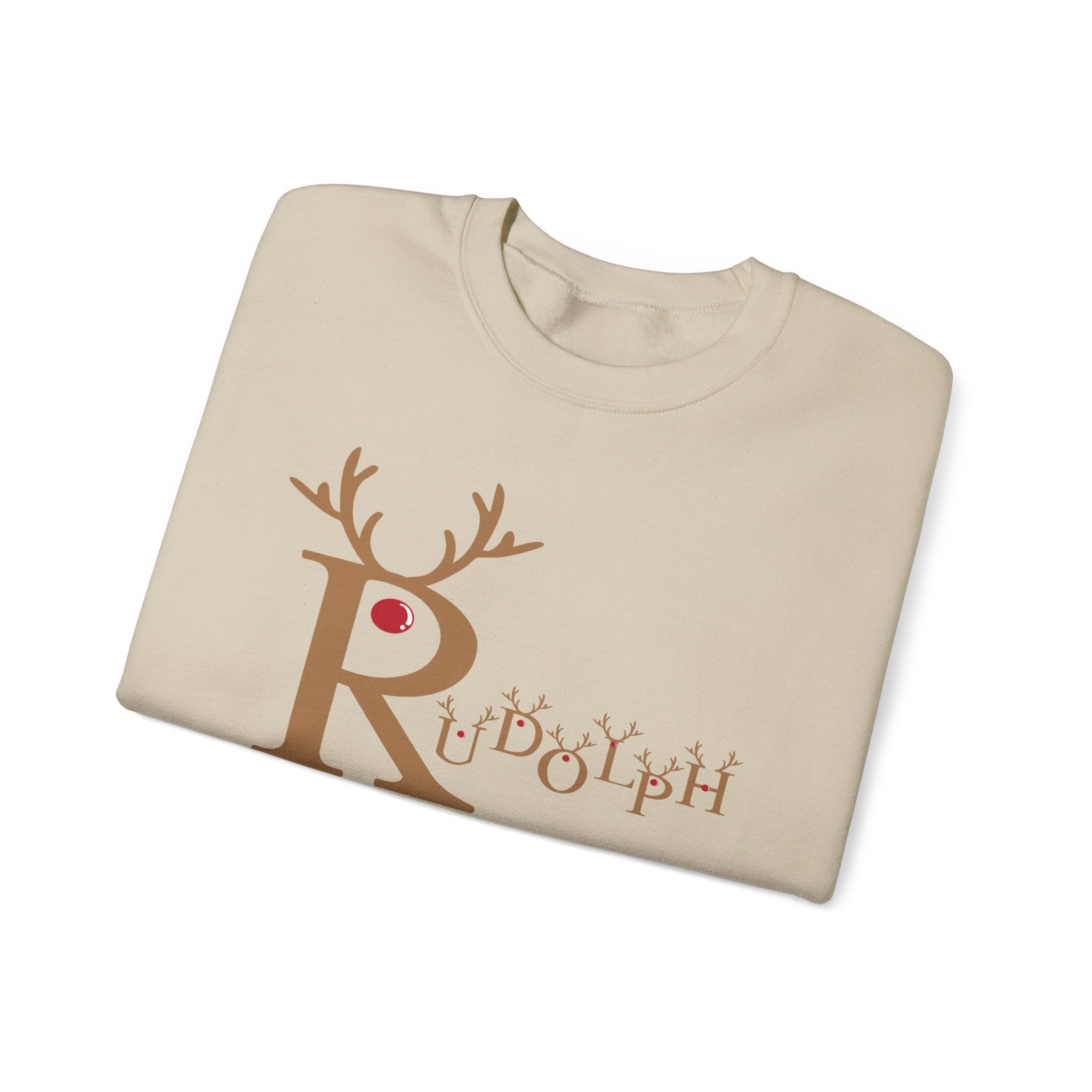 Rudolph "Nose So Bright, Mood So Right" Christmas Crewneck Sweatshirt