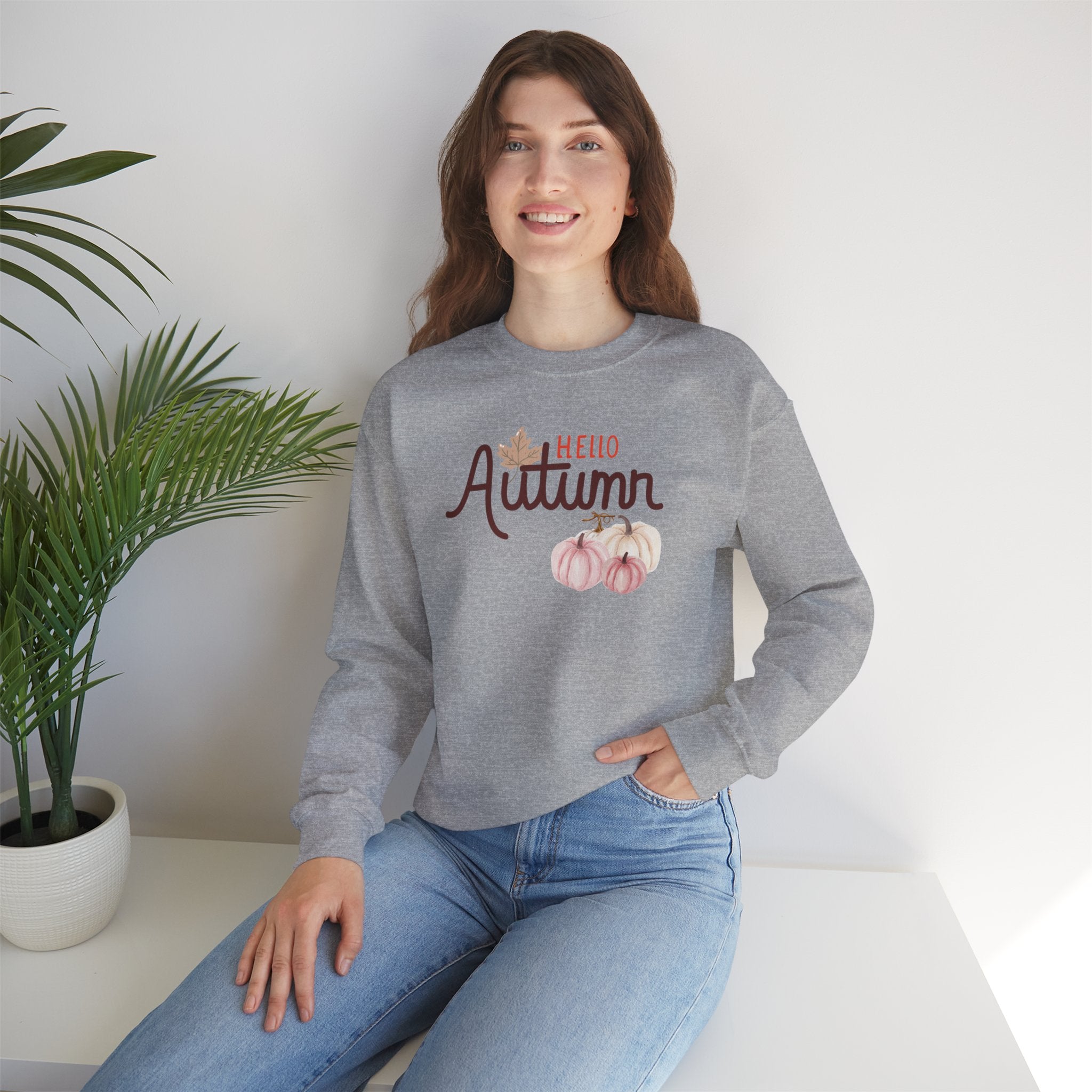 Hello Autumn Heavy Crewneck Sweatshirt
