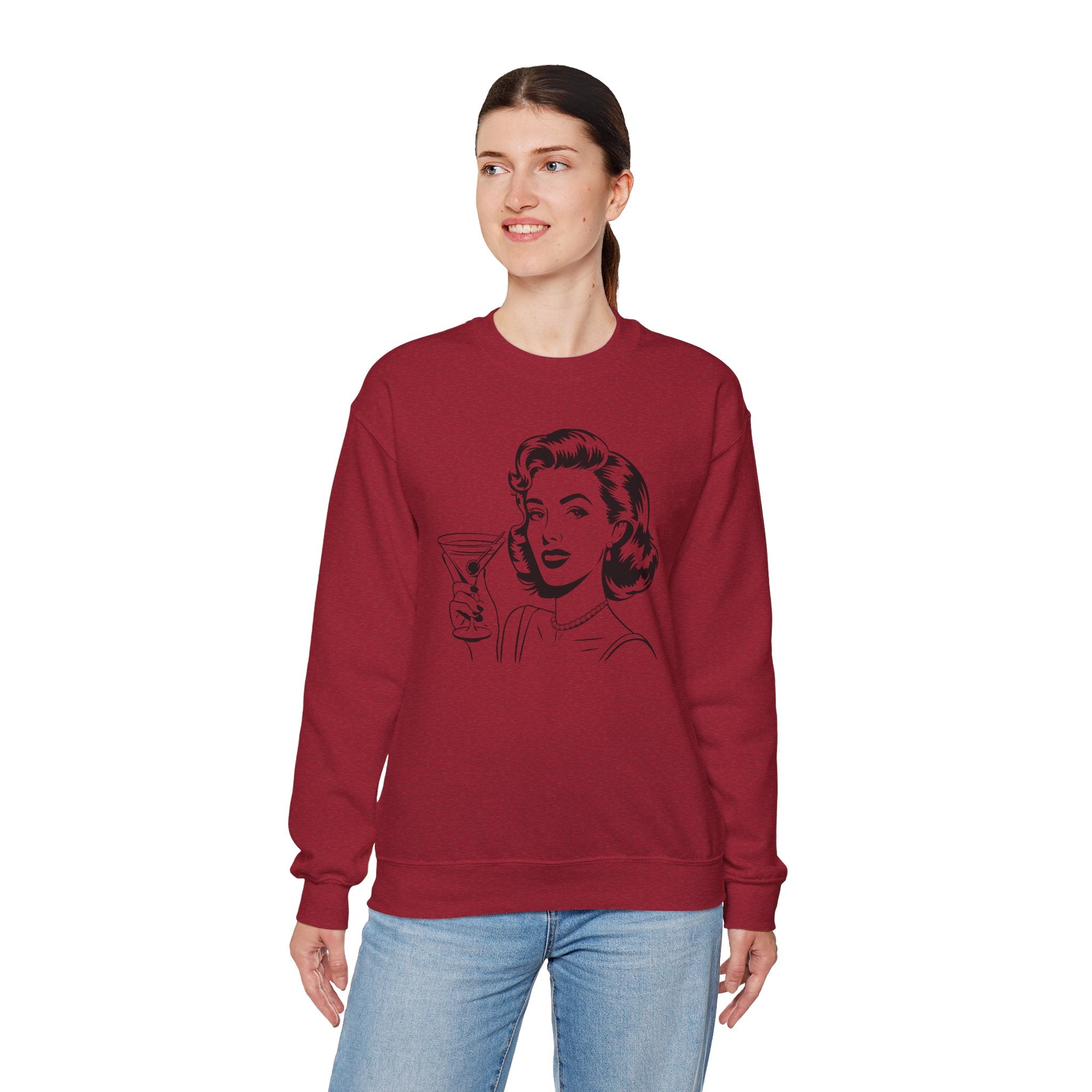 Glamour Girl Crewneck Sweatshirt Vintage Style