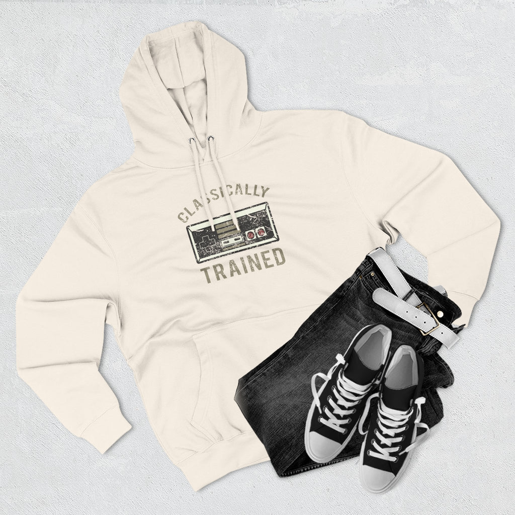 Gamer Fleece Hoodie - Classically Trained, Cozy Sweatshirt Gift