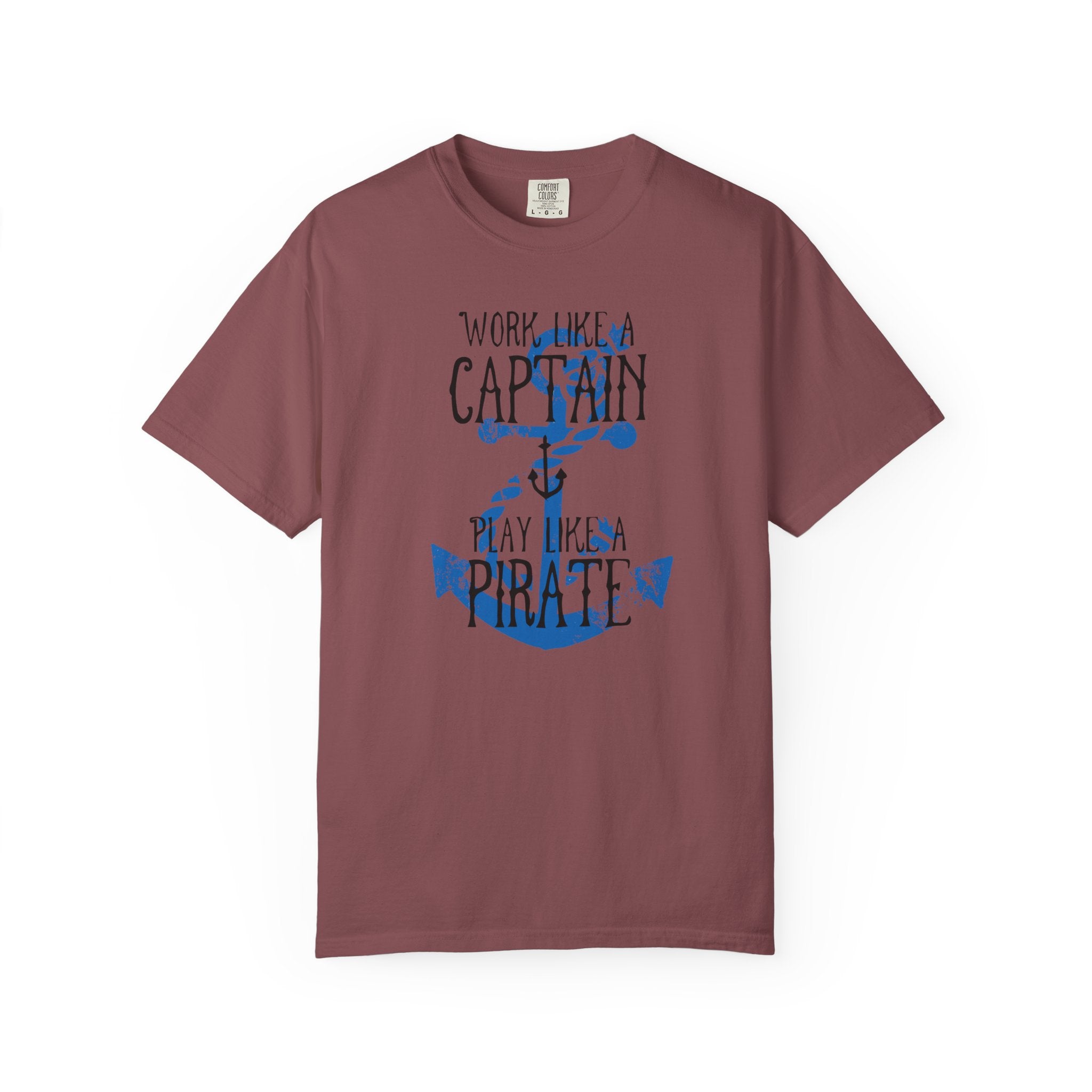Work Like A Captain T-Shirt | MensWear Tee, Gift for Him, Saltlife Gift, Casual Wear, Coastal Style
