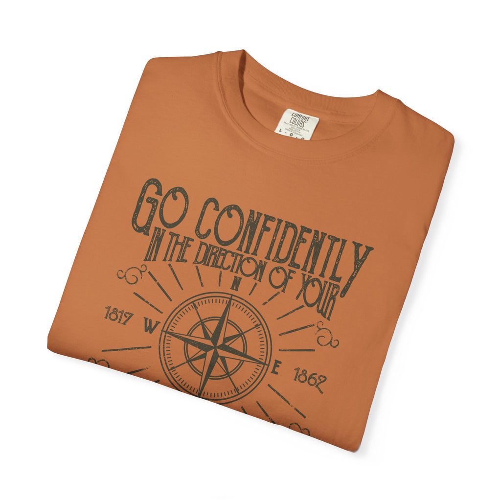 Inspirational T-shirt, Go Confidently in the Direction of Your Dreams Tee, Unisex Motivational Shirt