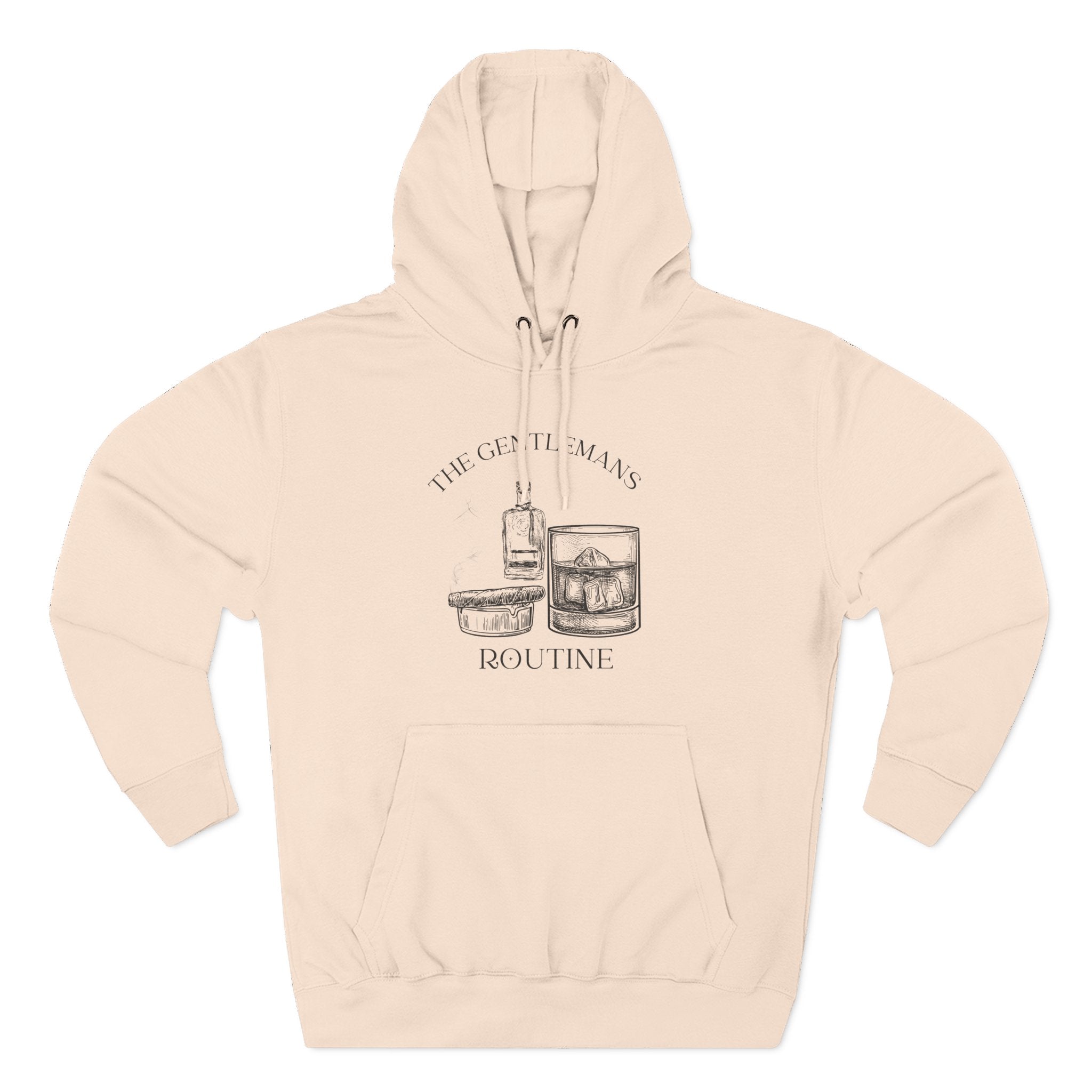 The Gentleman's Routine Cigar & Whiskey Cozy Fleece Hoodie
