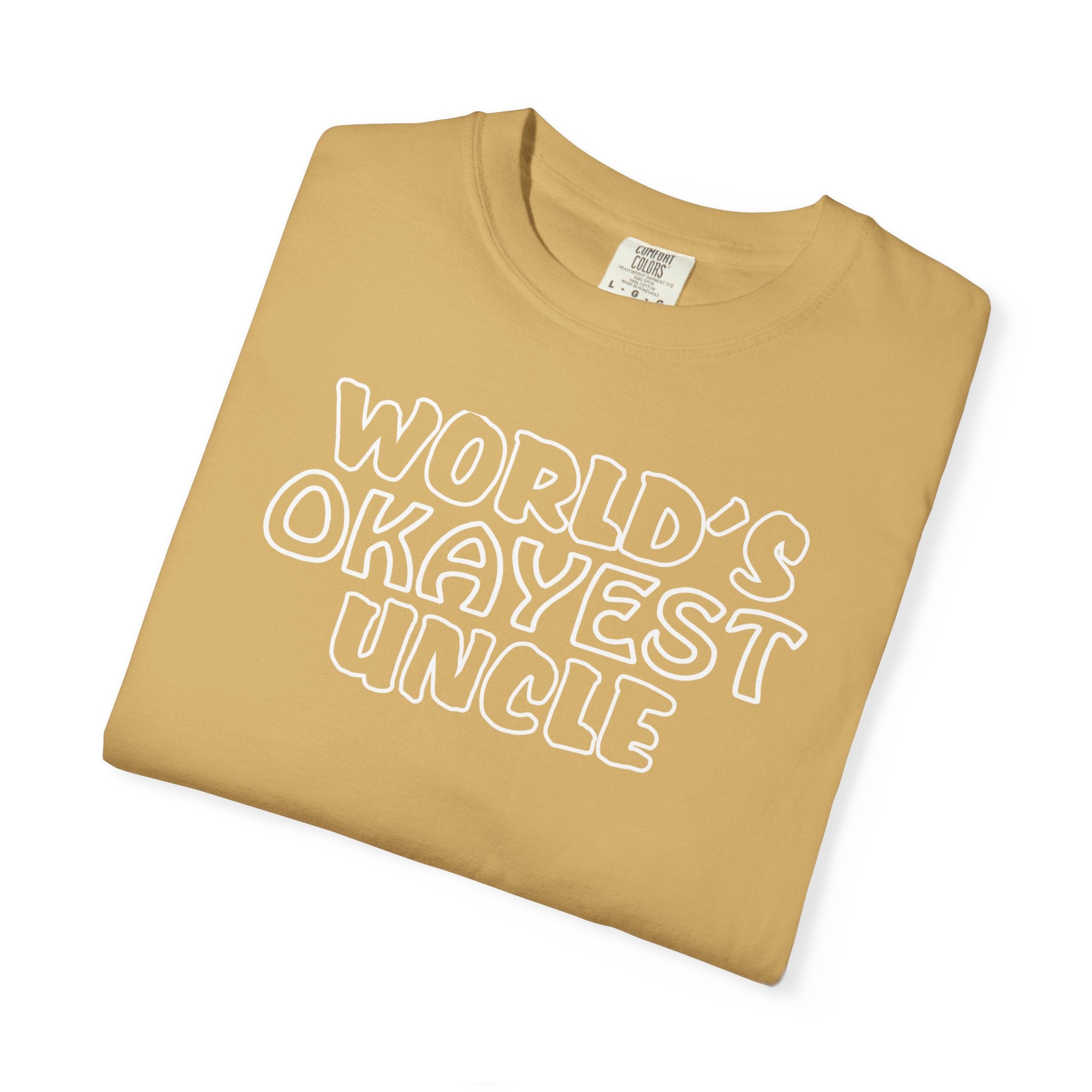 Worlds Okayest Uncle Mens T-Shirt - Perfect Gift for Him