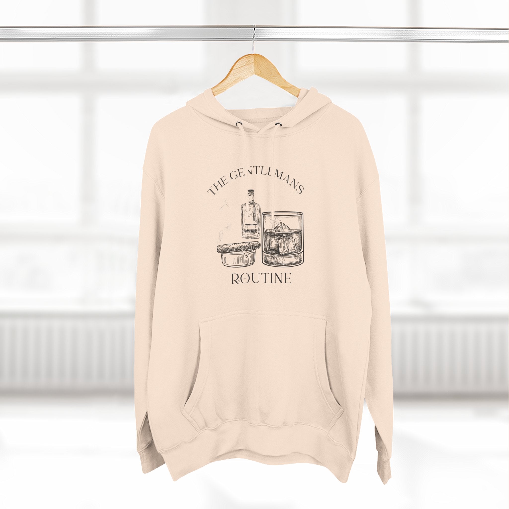 The Gentleman's Routine Cigar & Whiskey Cozy Fleece Hoodie