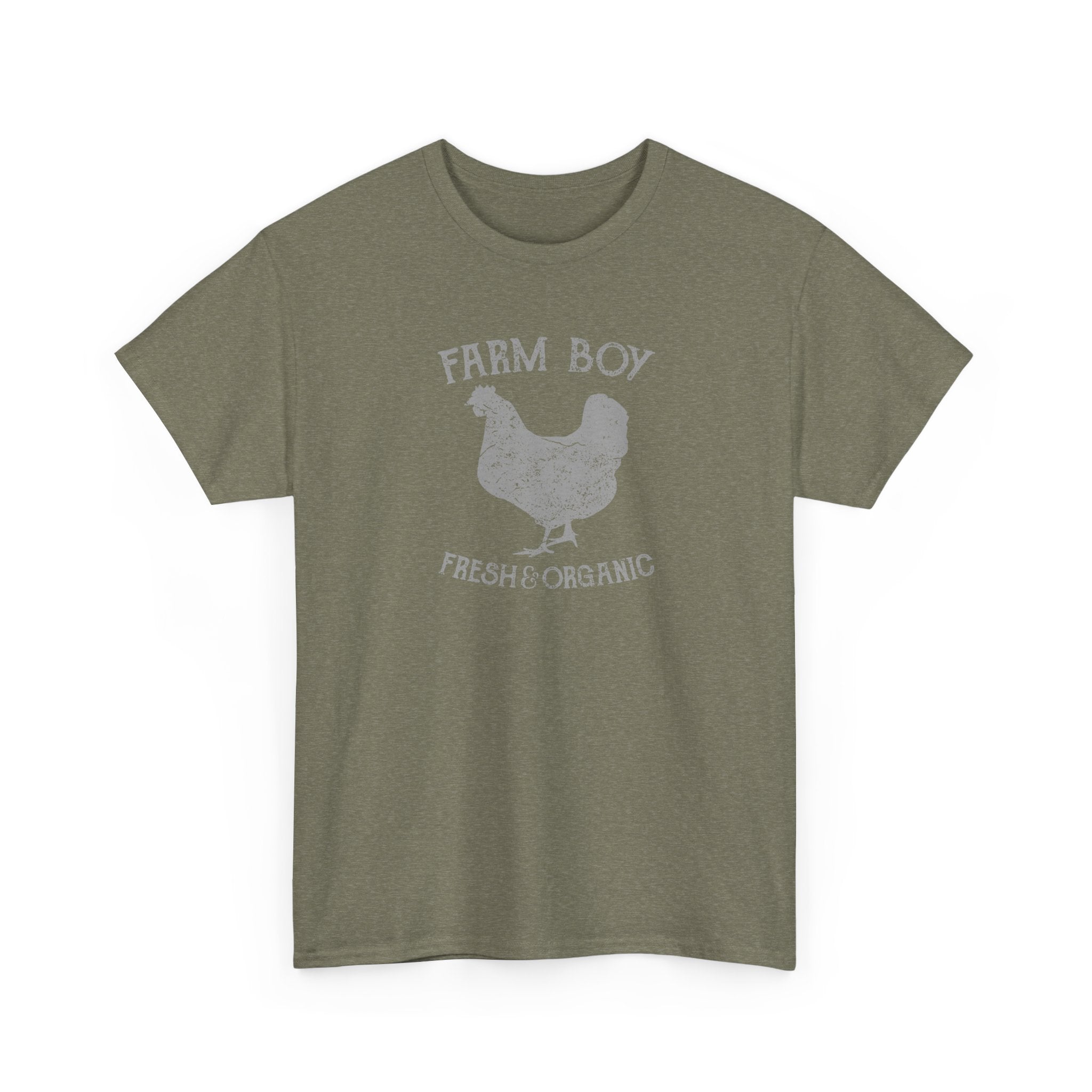 Farm Boy Fresh & Organic Heavy Cotton Tee - Country Style T-Shirt