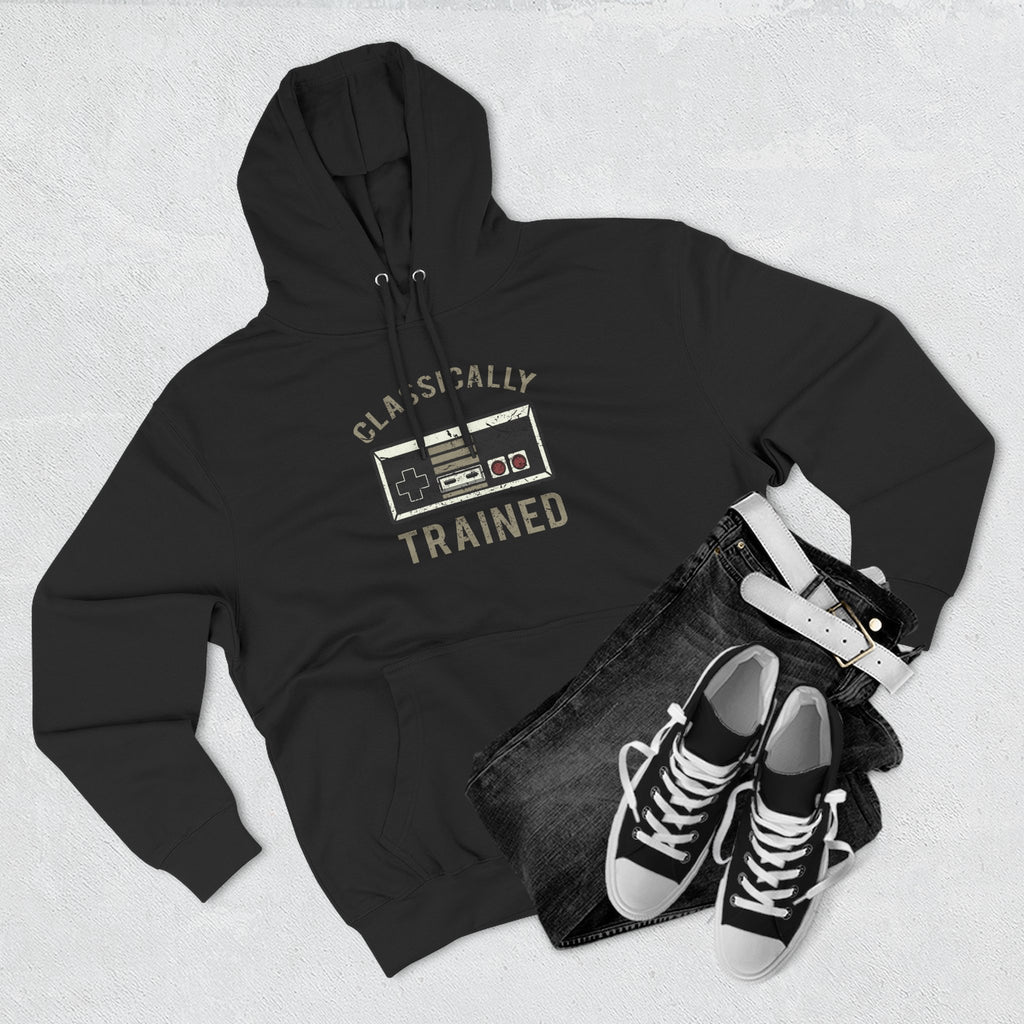Gamer Fleece Hoodie - Classically Trained, Cozy Sweatshirt Gift