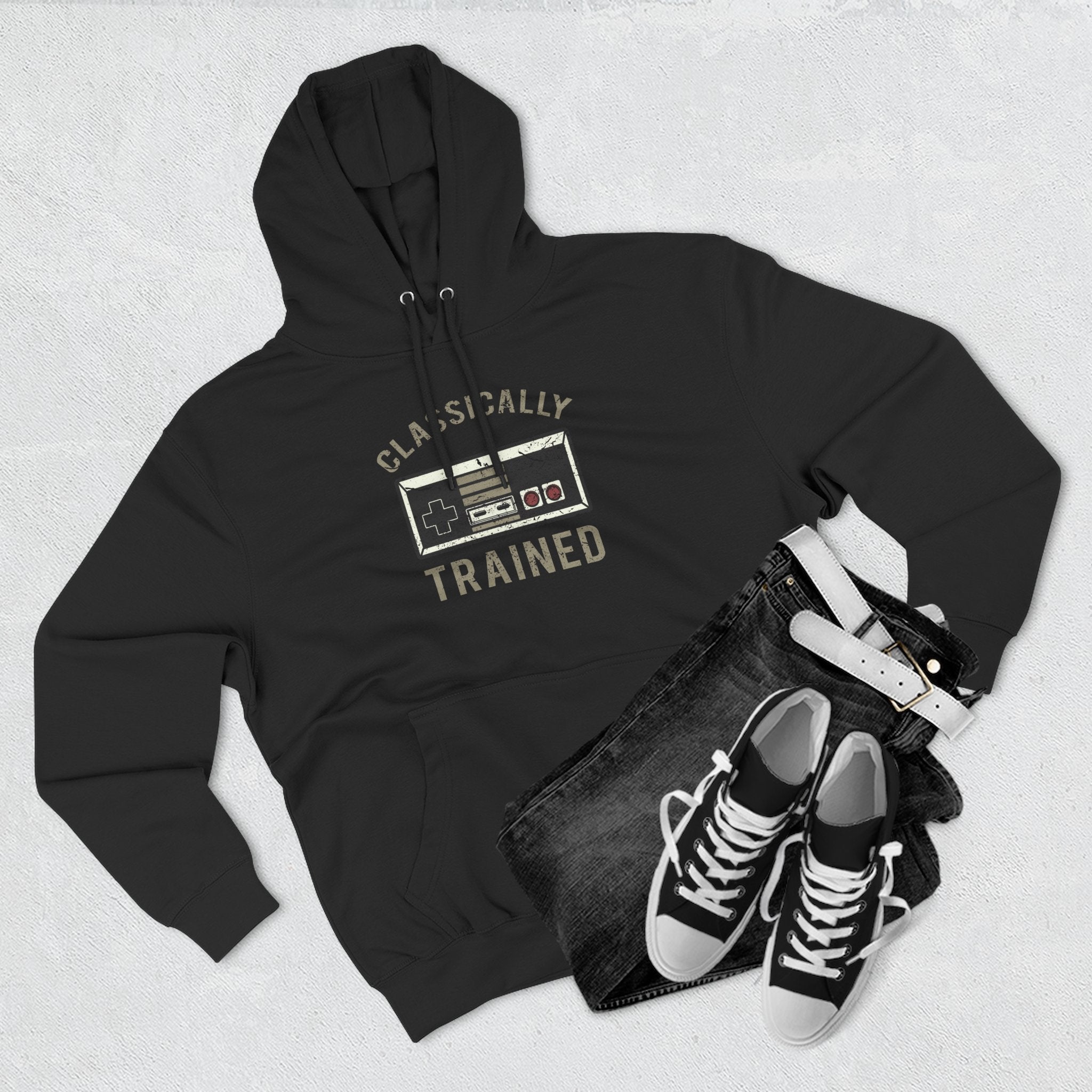 Gamer Fleece Hoodie - Classically Trained, Cozy Sweatshirt Gift