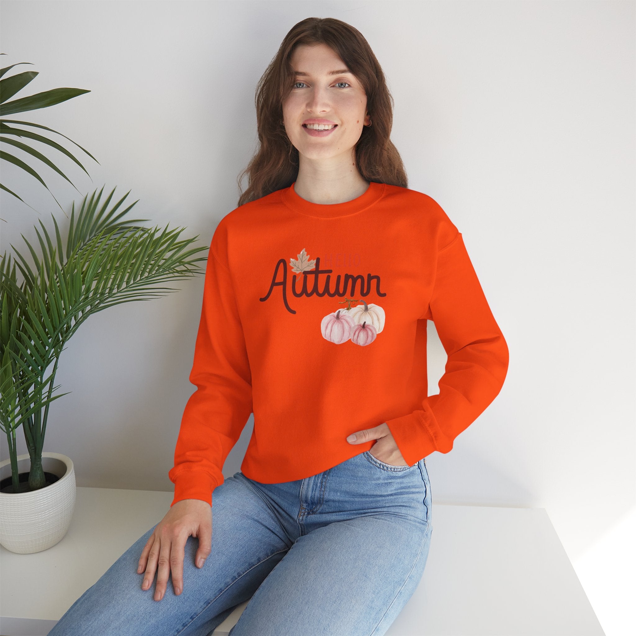 Hello Autumn Heavy Crewneck Sweatshirt