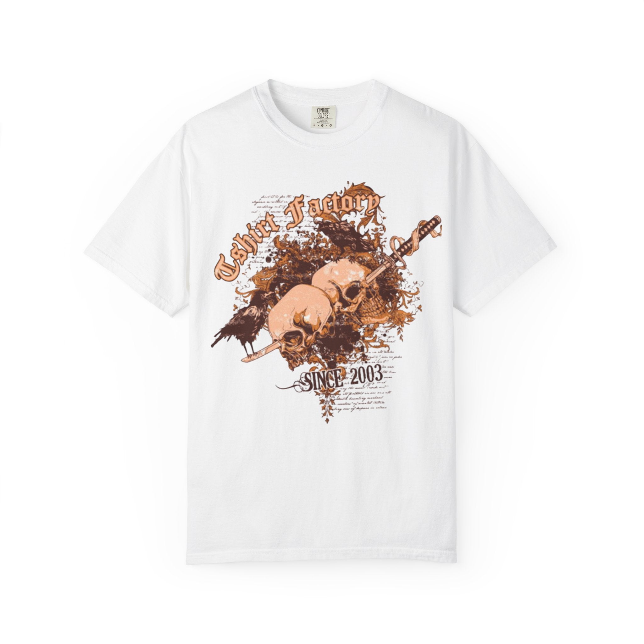 Skull & Raven Graphic Tee — Urban Glory Vintage Rock T-Shirt