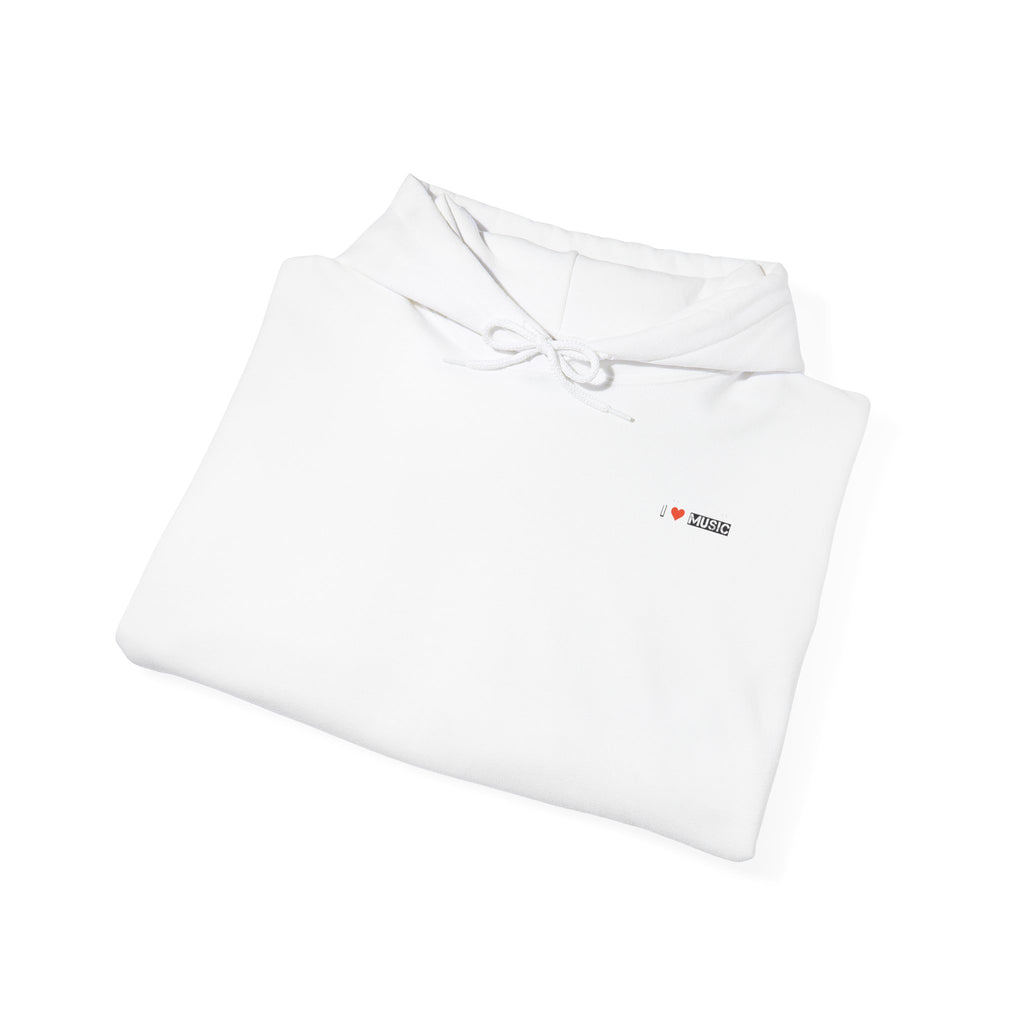 I Love Music Cool Cat Hoodie