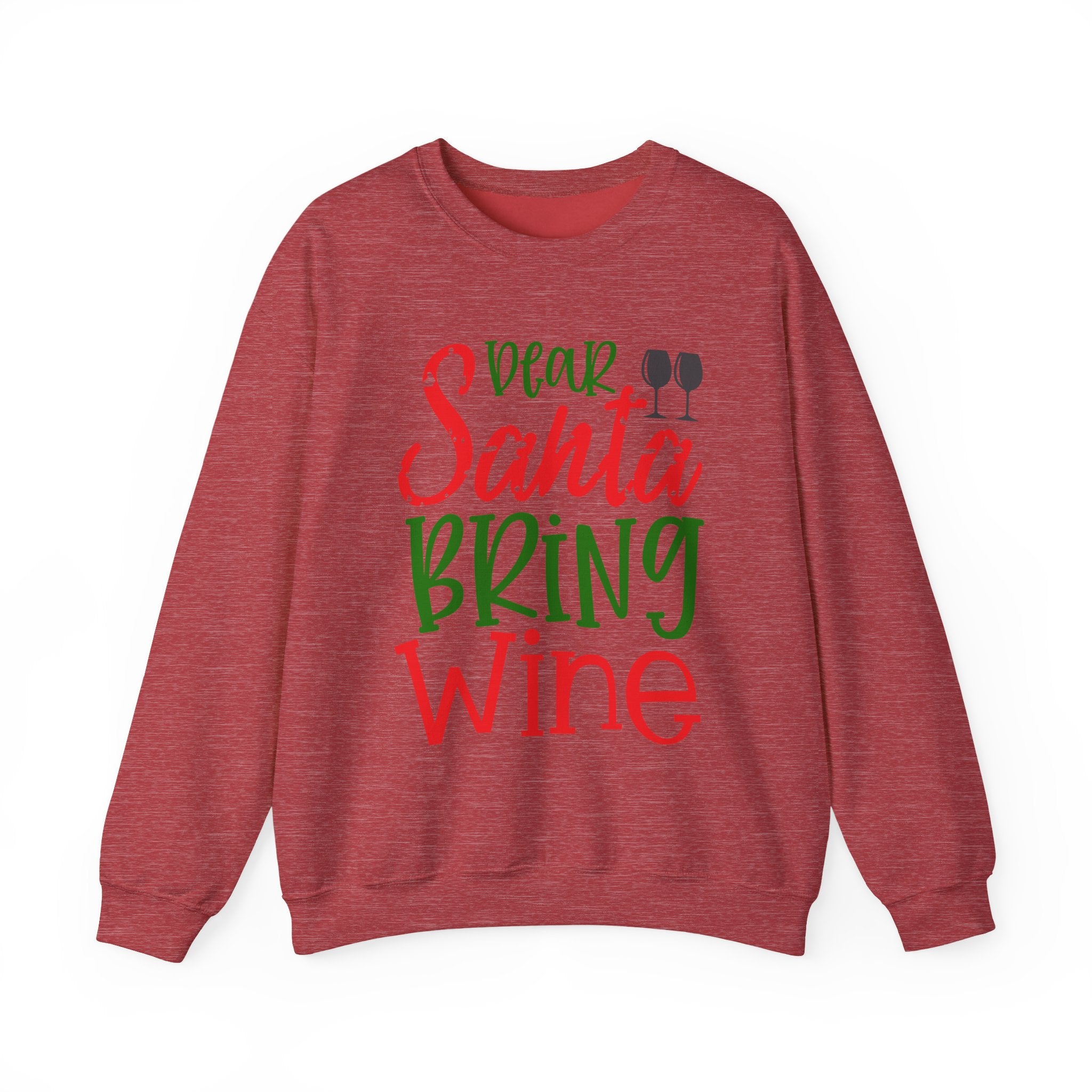 Dear Santa Bring Wine Sweatshirt