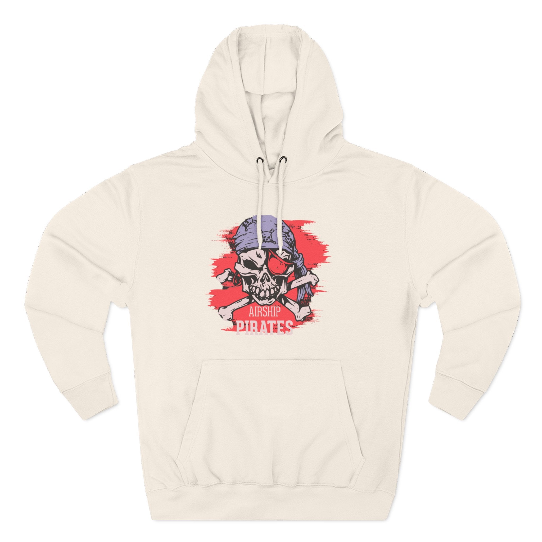 Pirate Skull Hoodie 'Airship Pirates' Graphic Pullover Hoodie