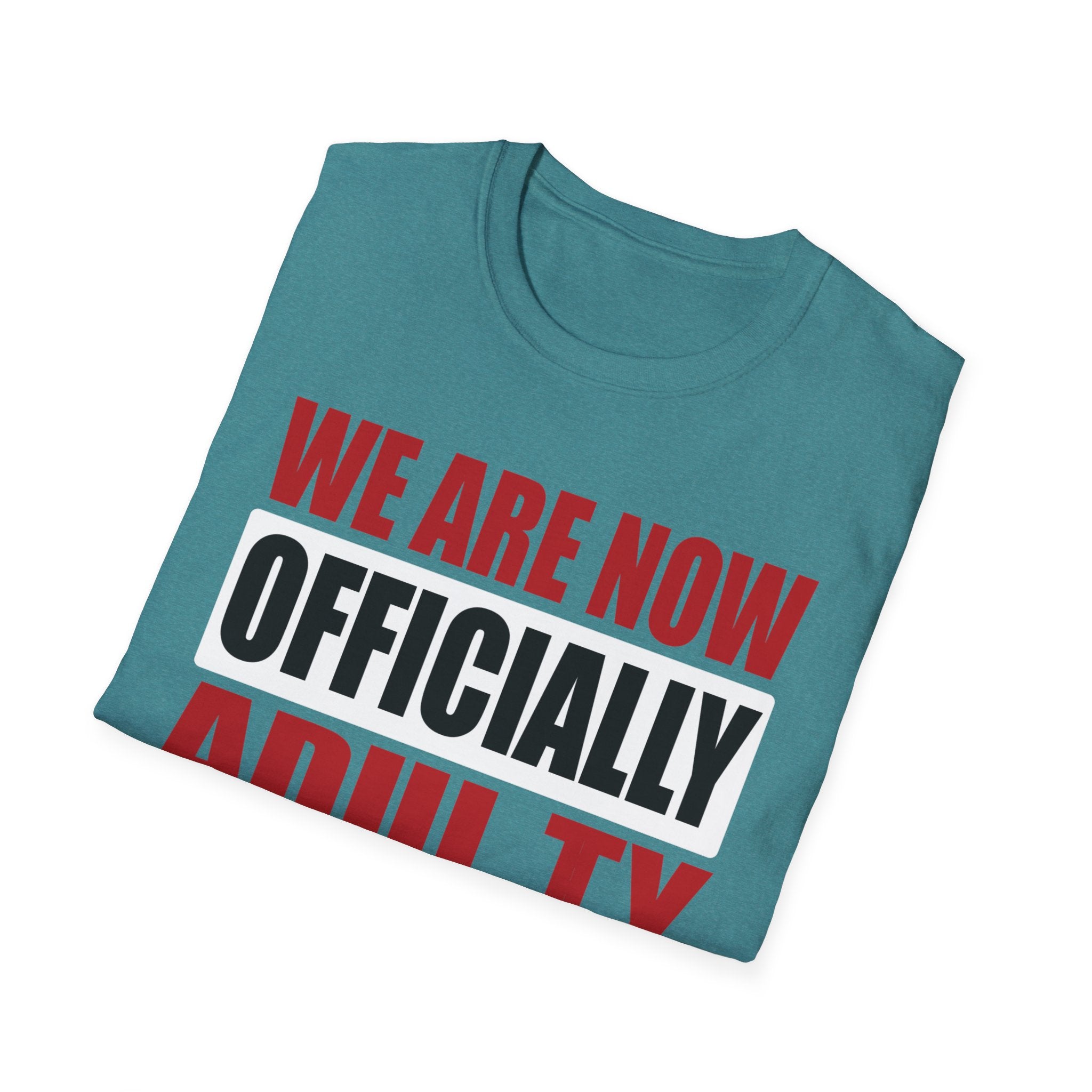 Adulting Milestone T-Shirt — "We Are Now Officially Adul ty"