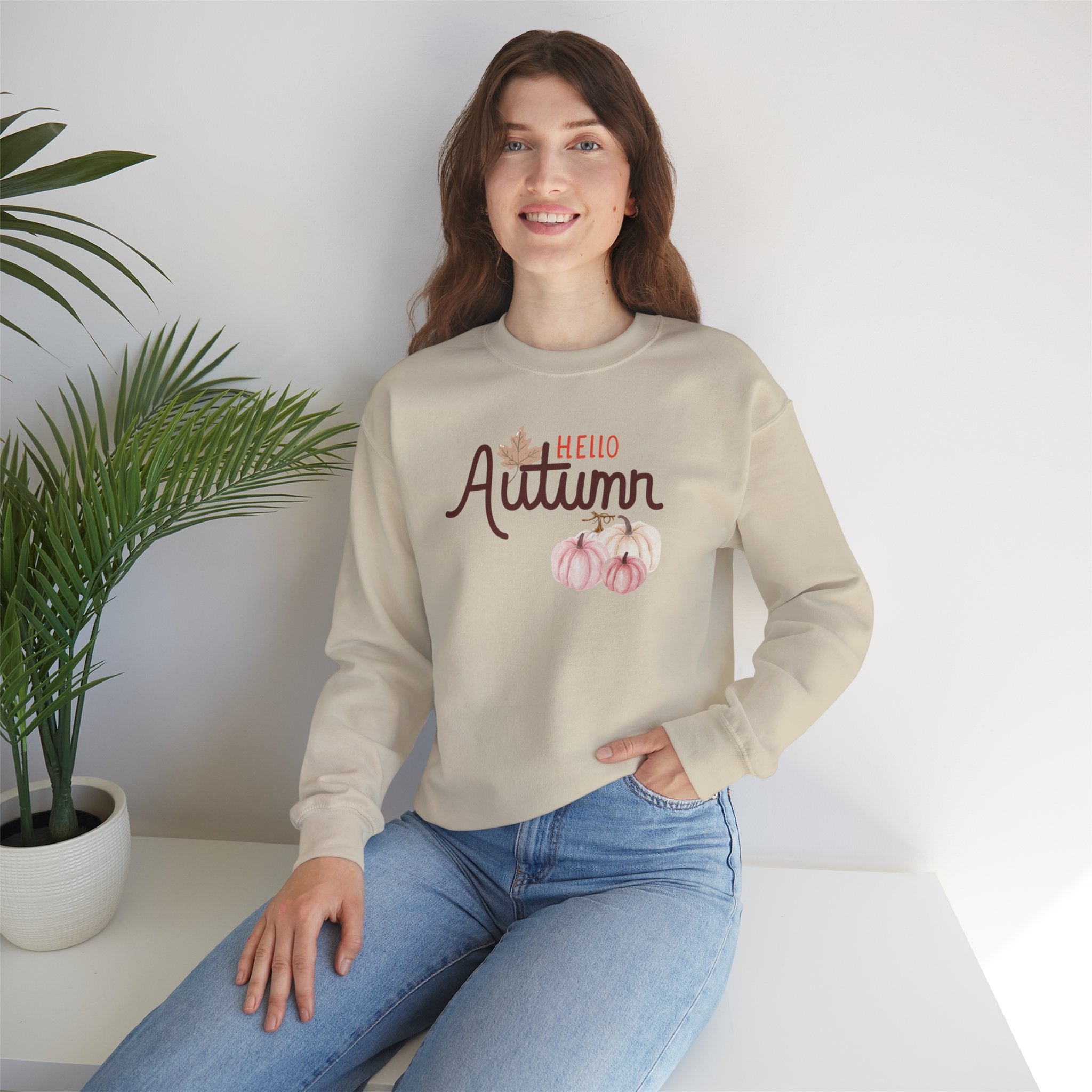 Hello Autumn Heavy Crewneck Sweatshirt
