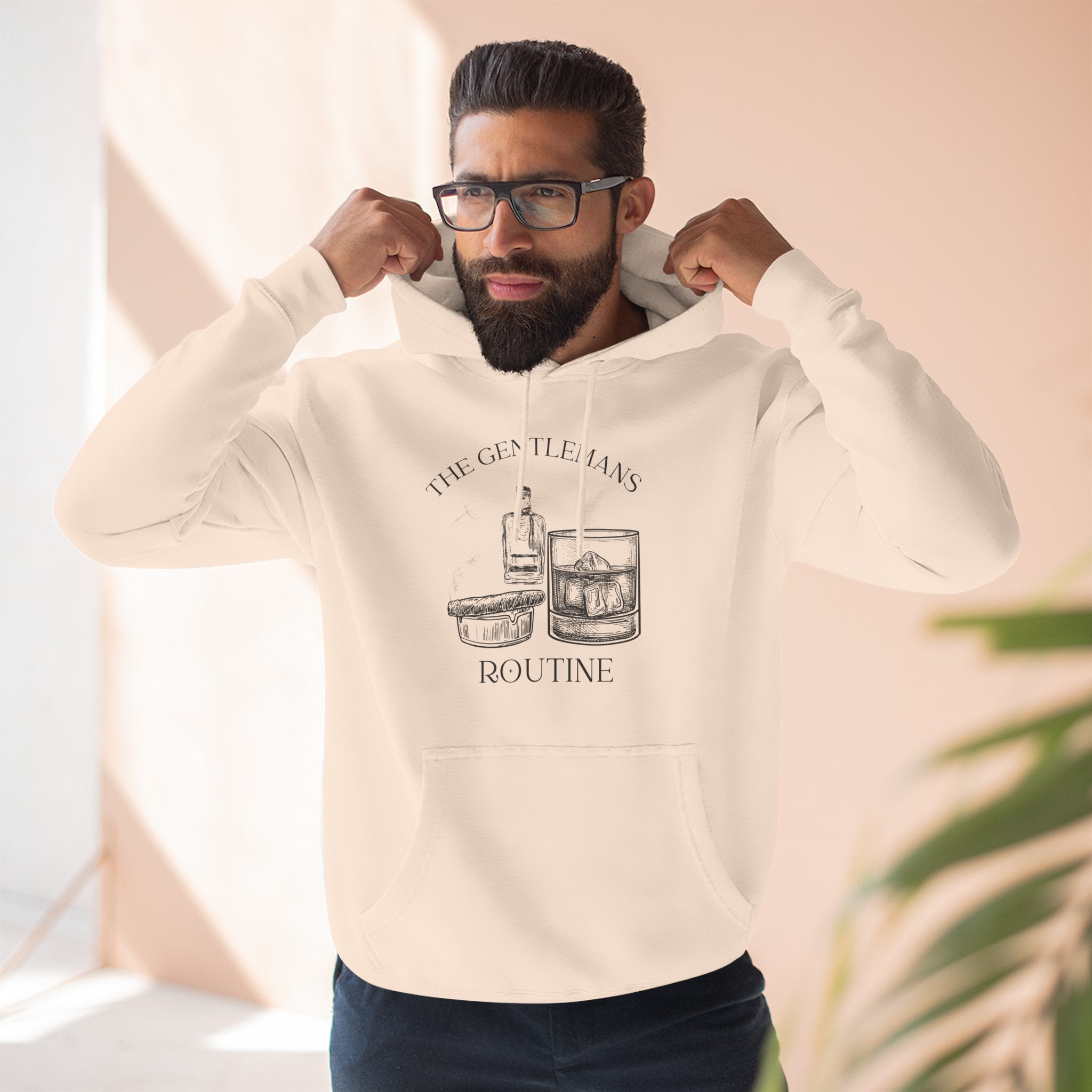 The Gentleman's Routine Cigar & Whiskey Cozy Fleece Hoodie